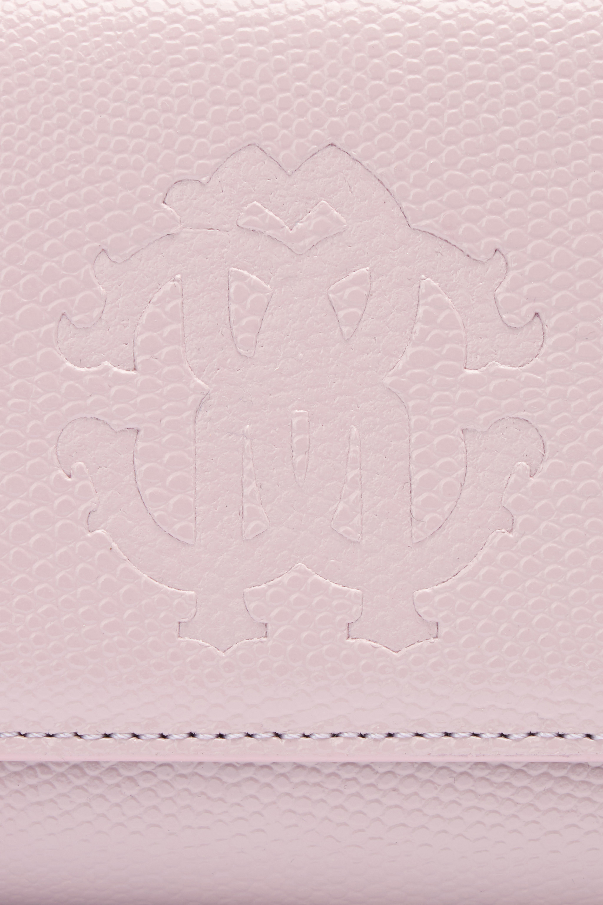 Roberto Cavalli Wallet With Flap And Monogram Rc In Pink