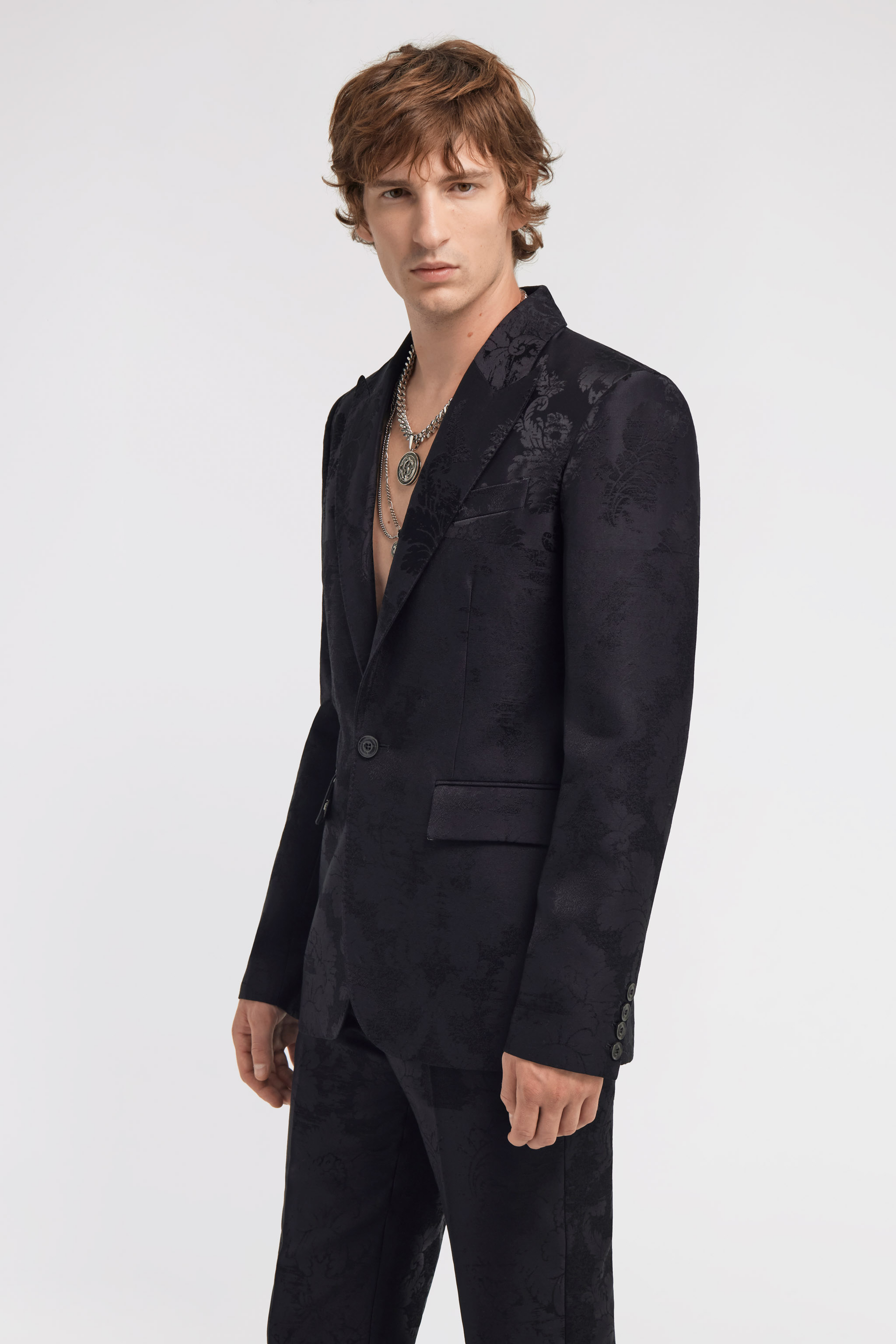 Roberto Cavalli One Button Blazer In Black