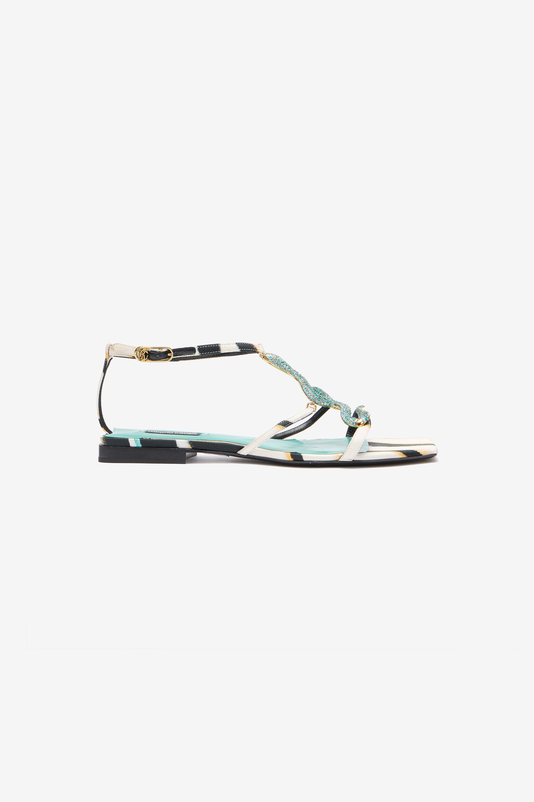 ROBERTO CAVALLI SANDALE MIT RAY OF SEA PRINT 