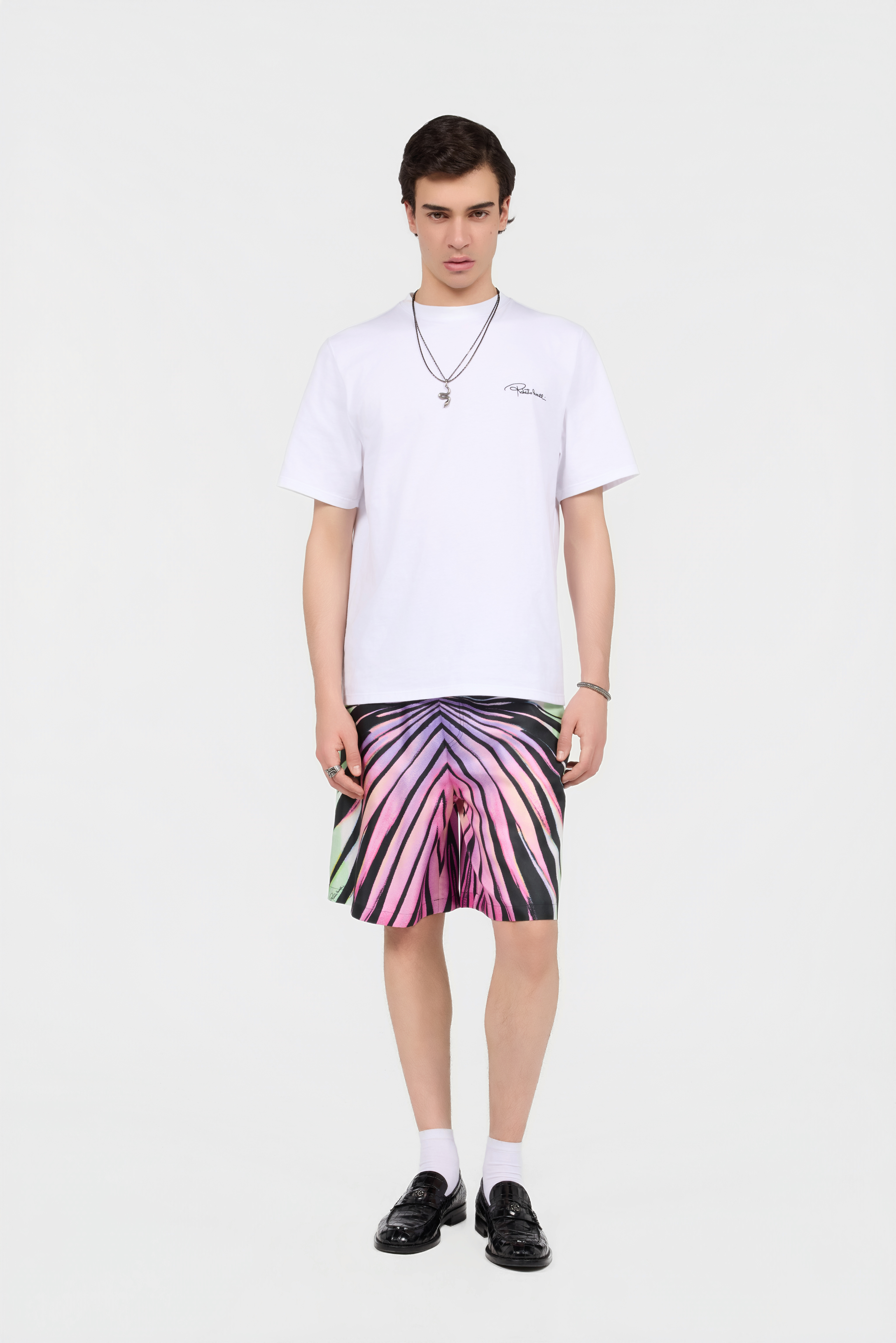 Roberto Cavalli White T-Shirt | Thumbnail 6 Roberto Cavalli White T-Shirt | Thumbnail 6