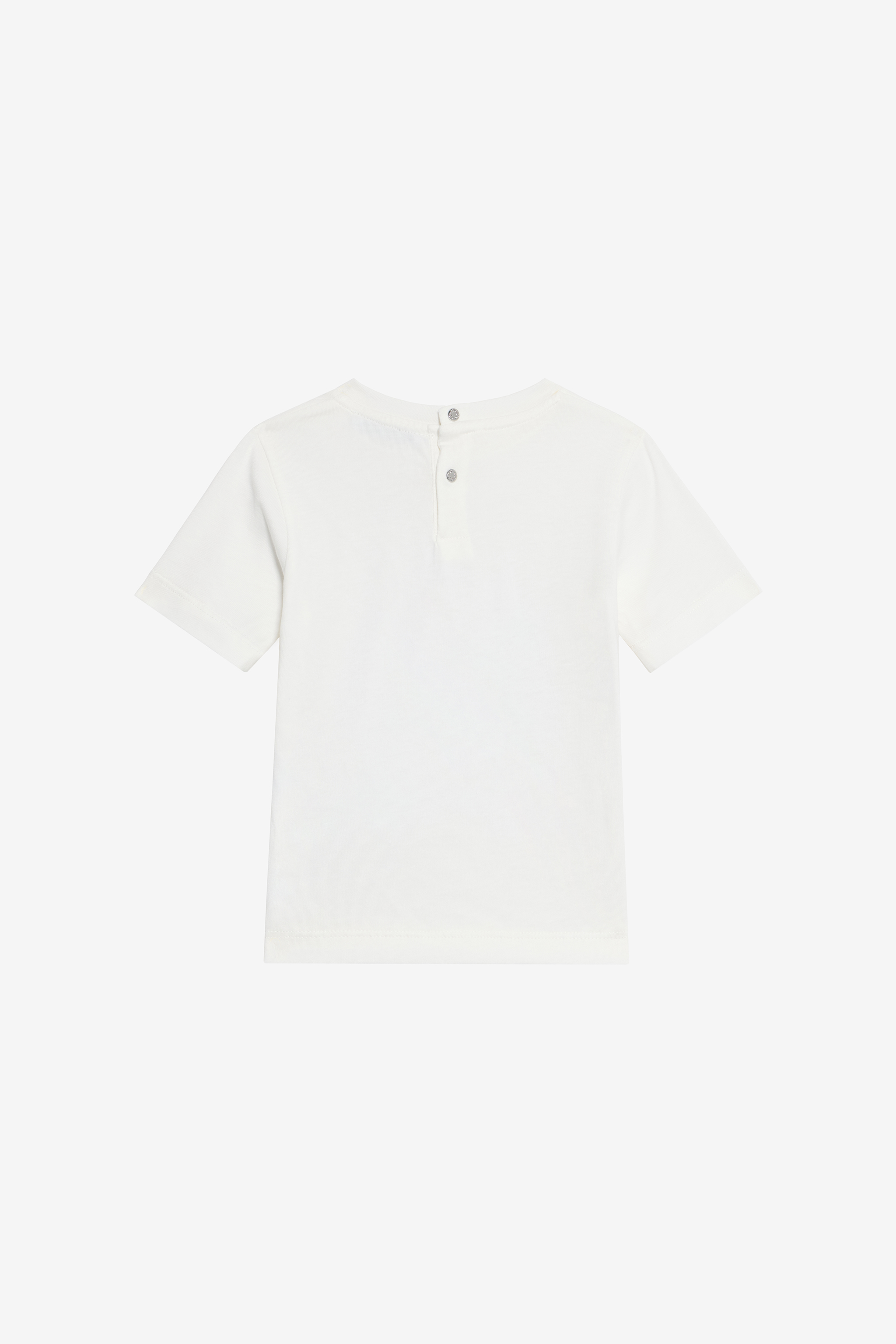 Roberto Cavalli Milk White T-shirt With Feline Print In White