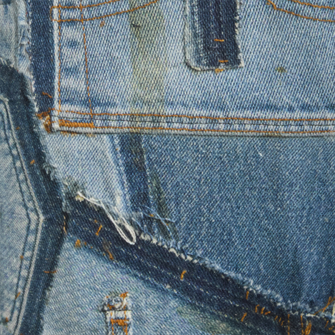 Roberto Cavalli Jeans Over Patchwork Capsule Collection In Blue