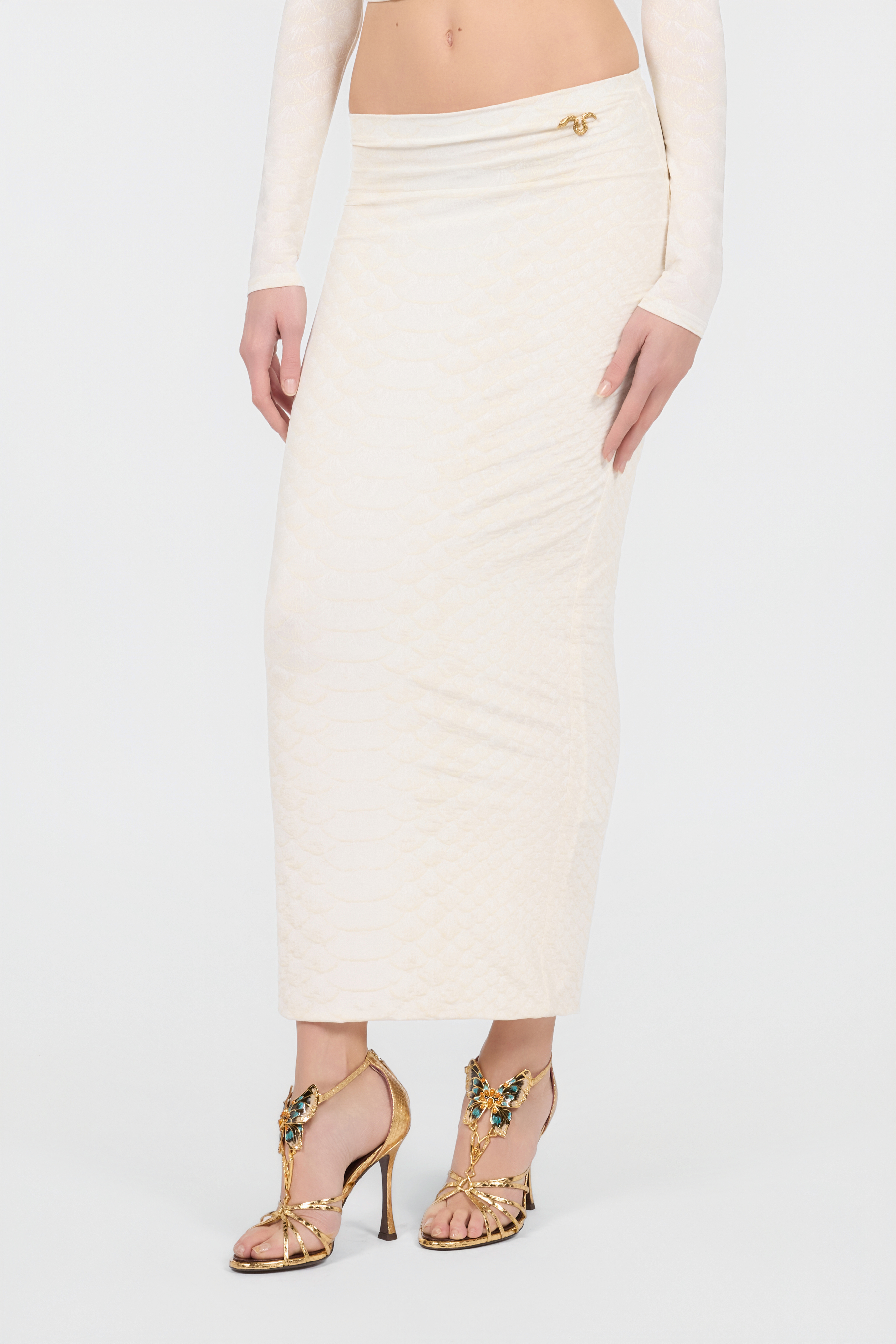 Roberto Cavalli Serpentine Print Skirt | Thumbnail 2