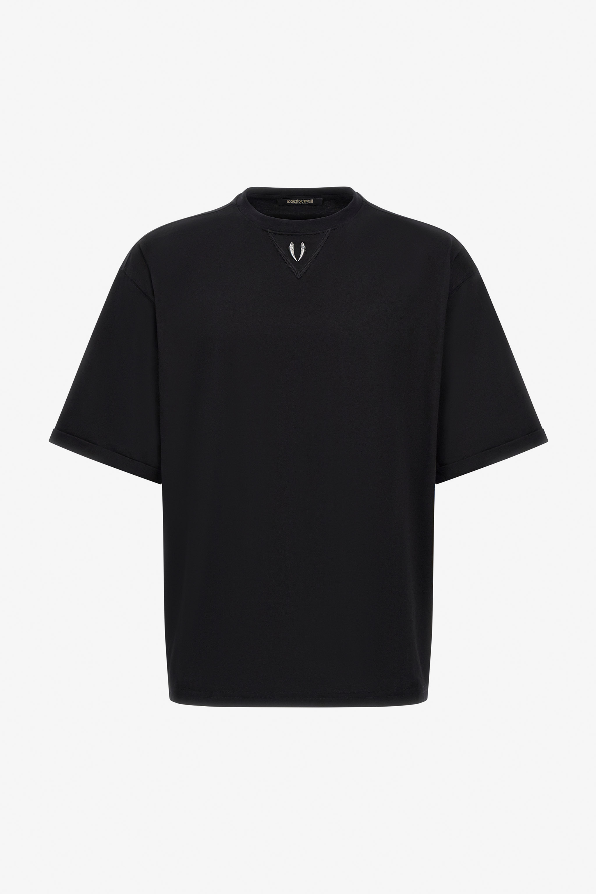 Roberto Cavalli T-Shirt With Fang - Male - T-Shirts - Black - S - Tops - Image 2
