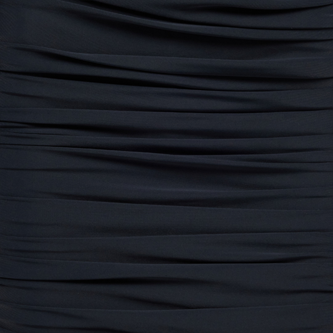 Roberto Cavalli Ruched-detail Midi Dress In Black