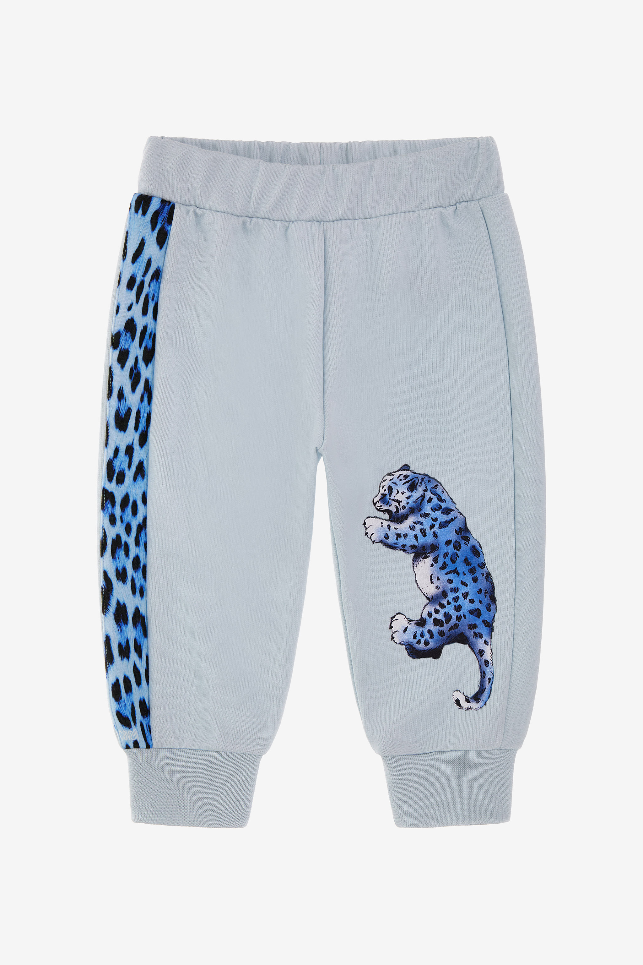 Wild Blue Leopard Joggers