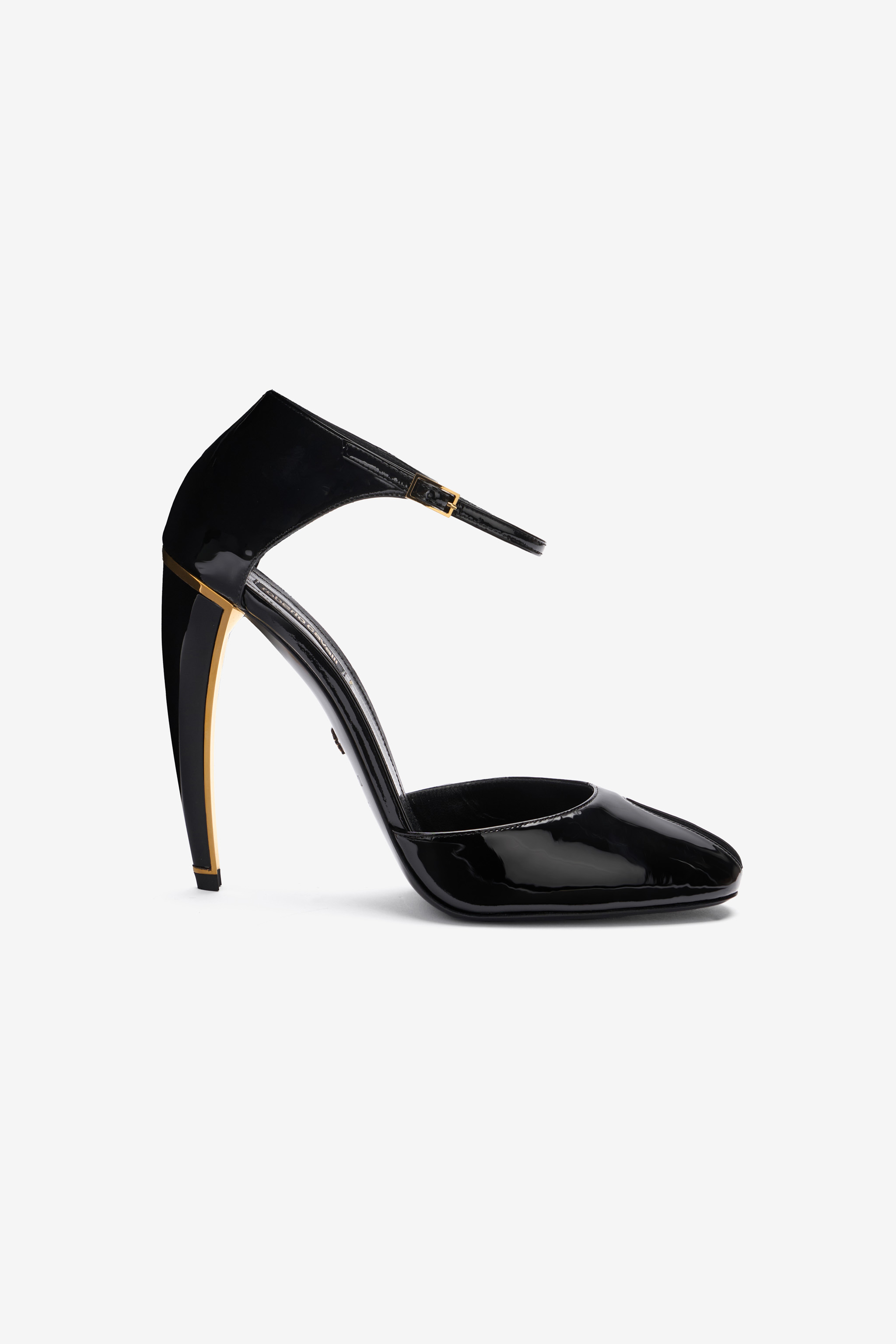 ROBERTO CAVALLI PUMPS AUS LACKLEDER MIT ABSATZ FANG 