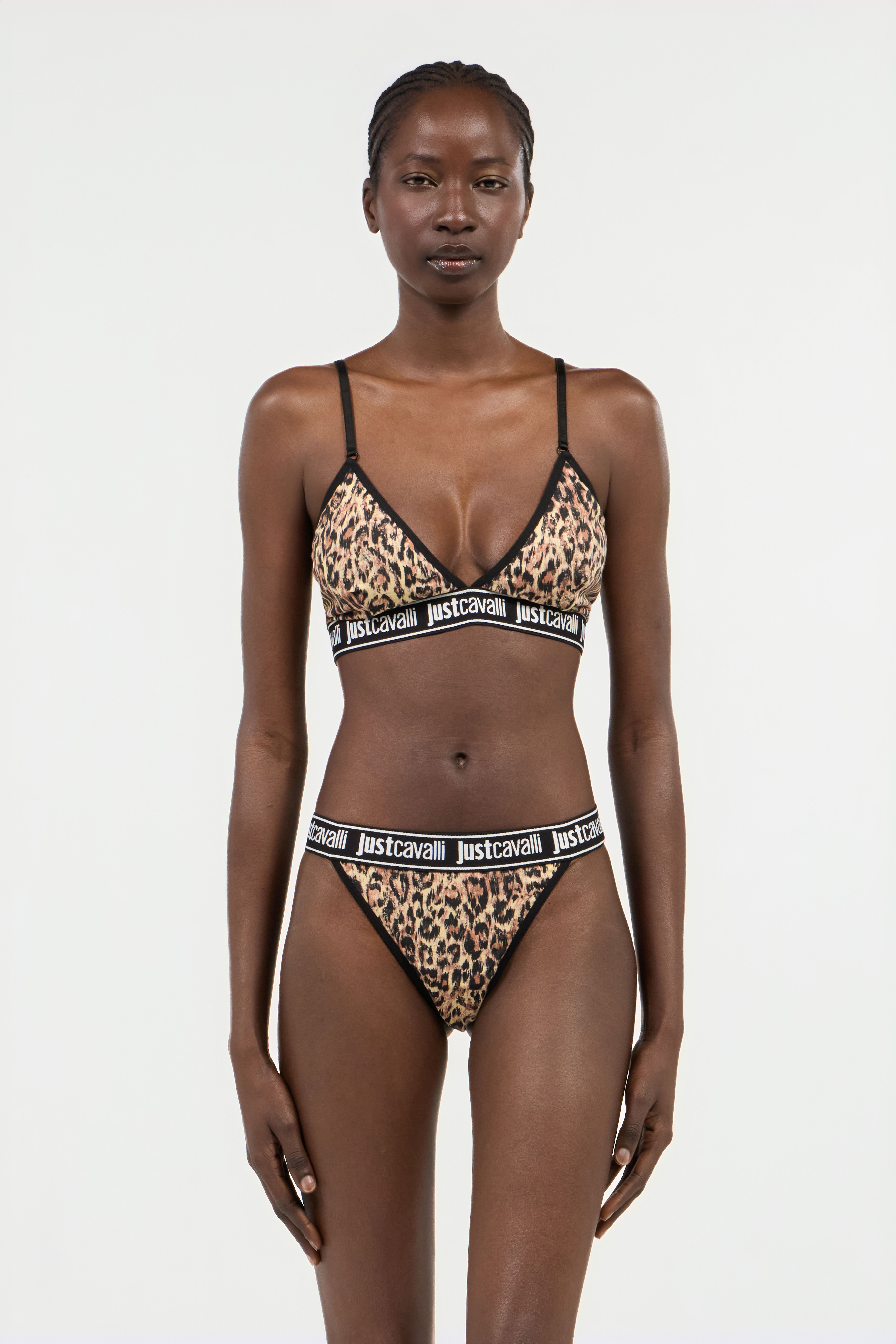 Jaguar Skin Print Triangle Bra