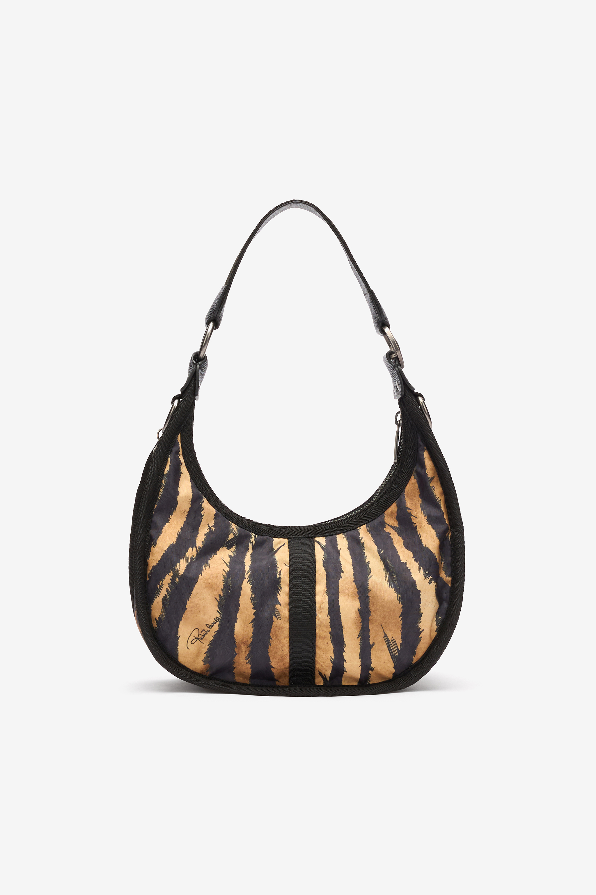 Roberto Cavalli Bologna Small Bag In Light Brown/black
