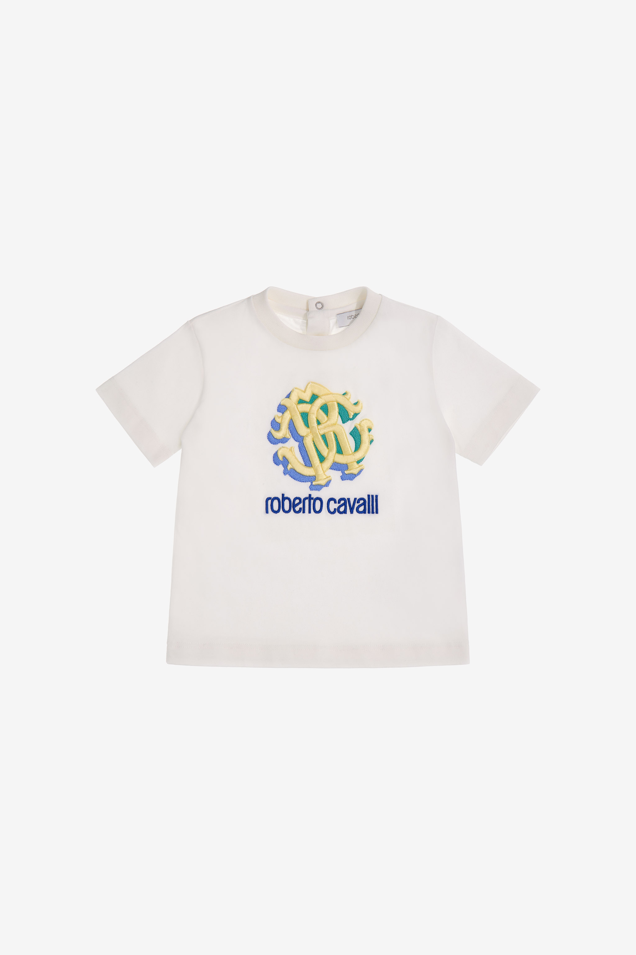 Roberto Cavalli Logo T-shirt In White