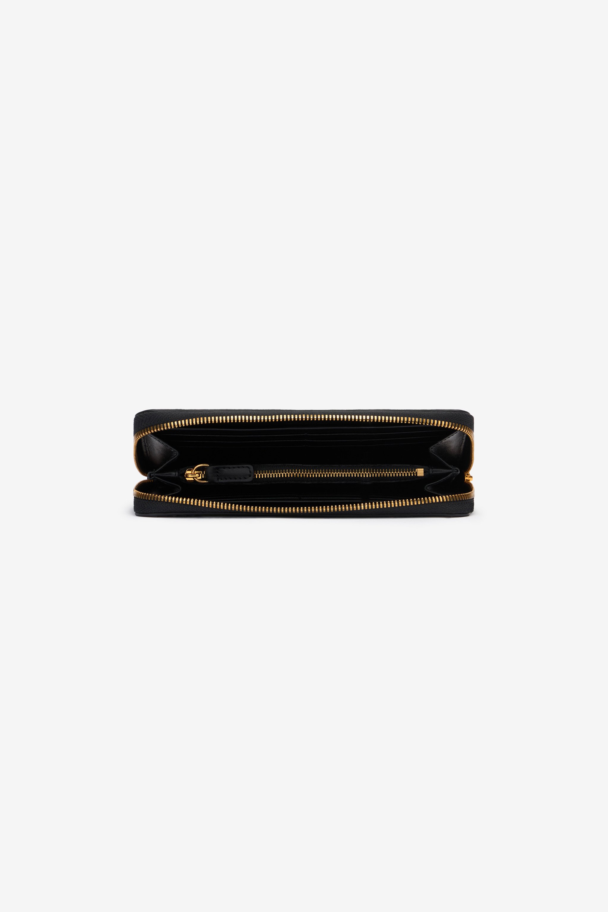 Roberto Cavalli Zip-around Wallet In Printed Leather In Purple