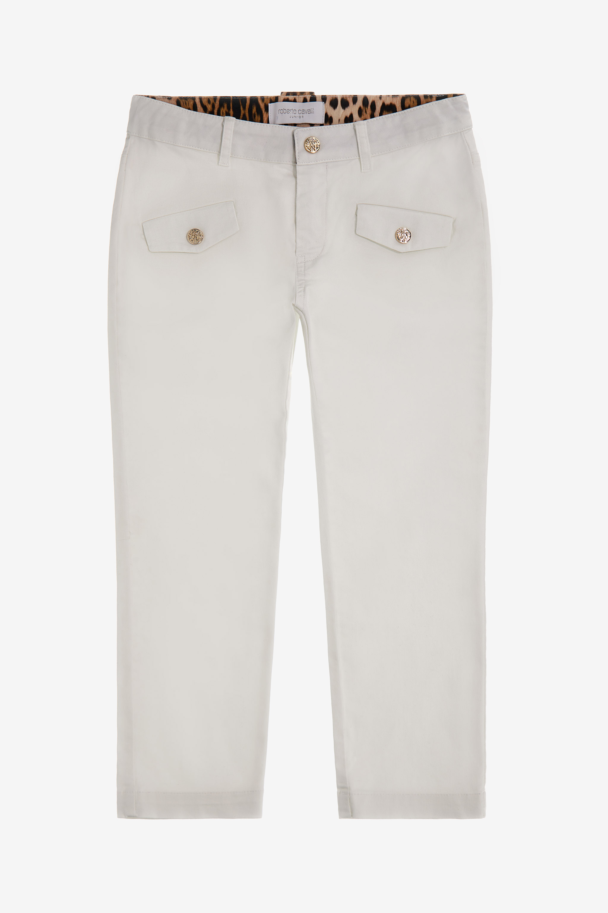 Roberto Cavalli Girls White Chic Adventure Pants - Ready To Wear - Image 1