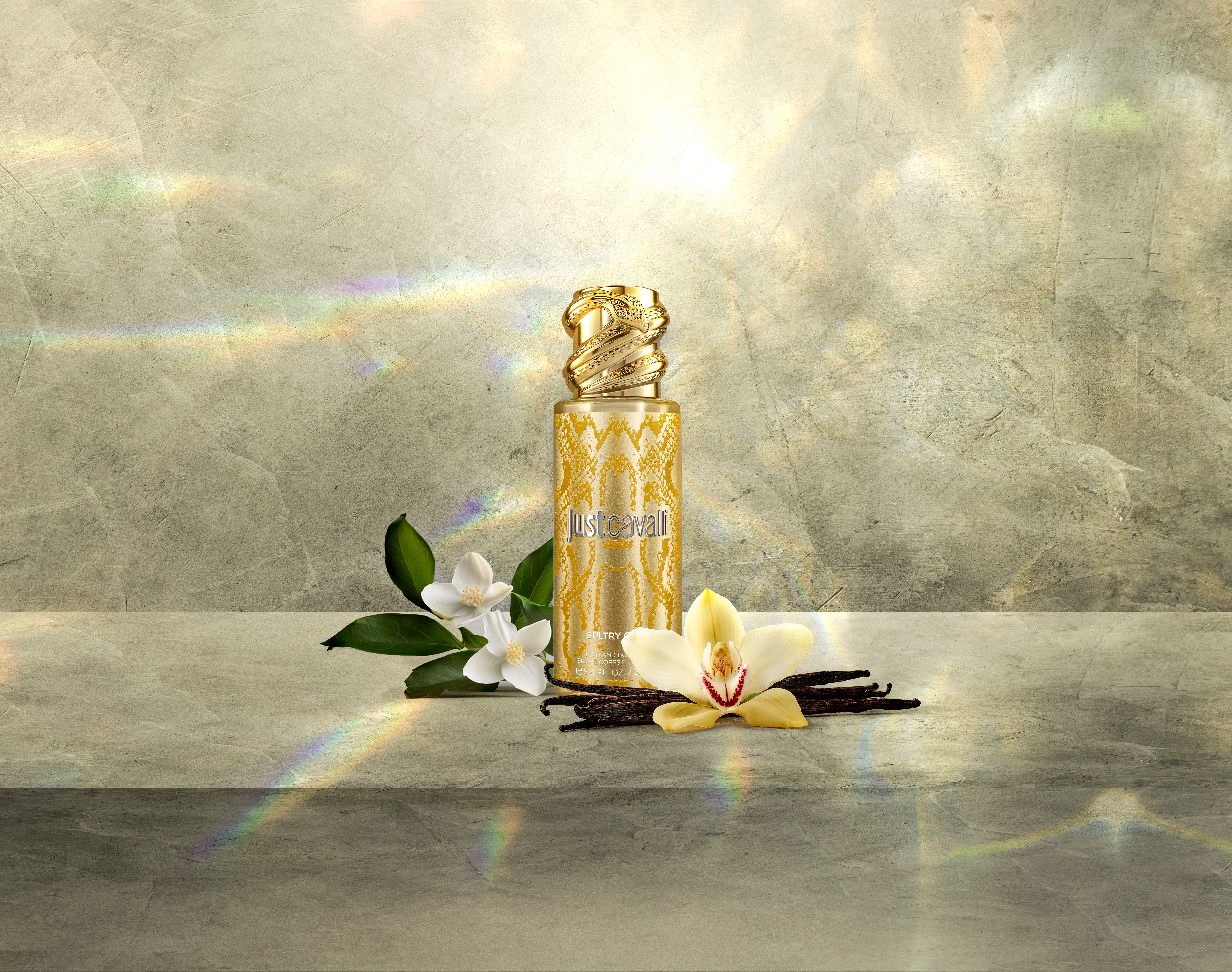 JUST CAVALLI SULTRY GOLD HAIR & BODY MIST 250 ML