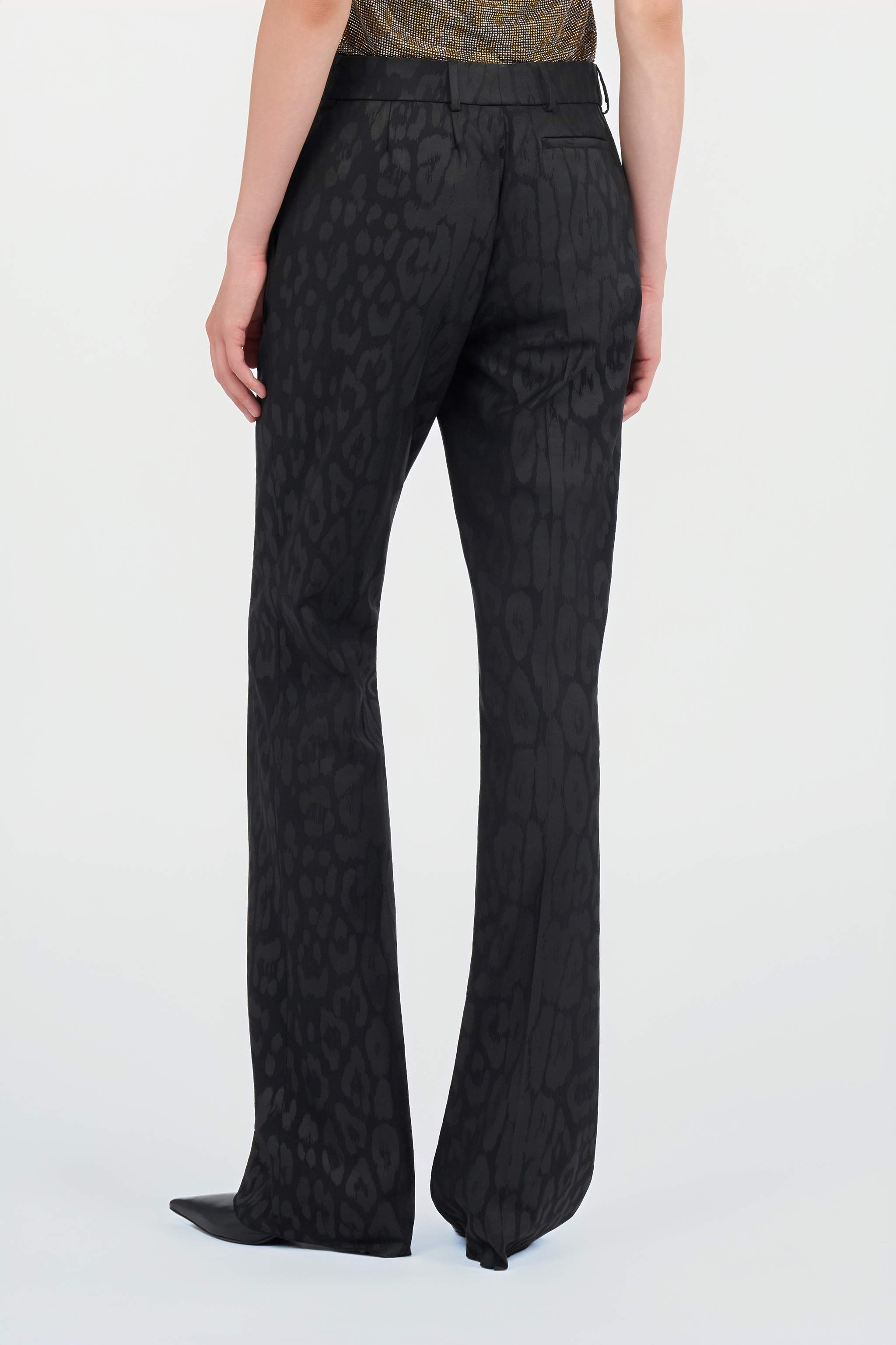 Plain print trousers