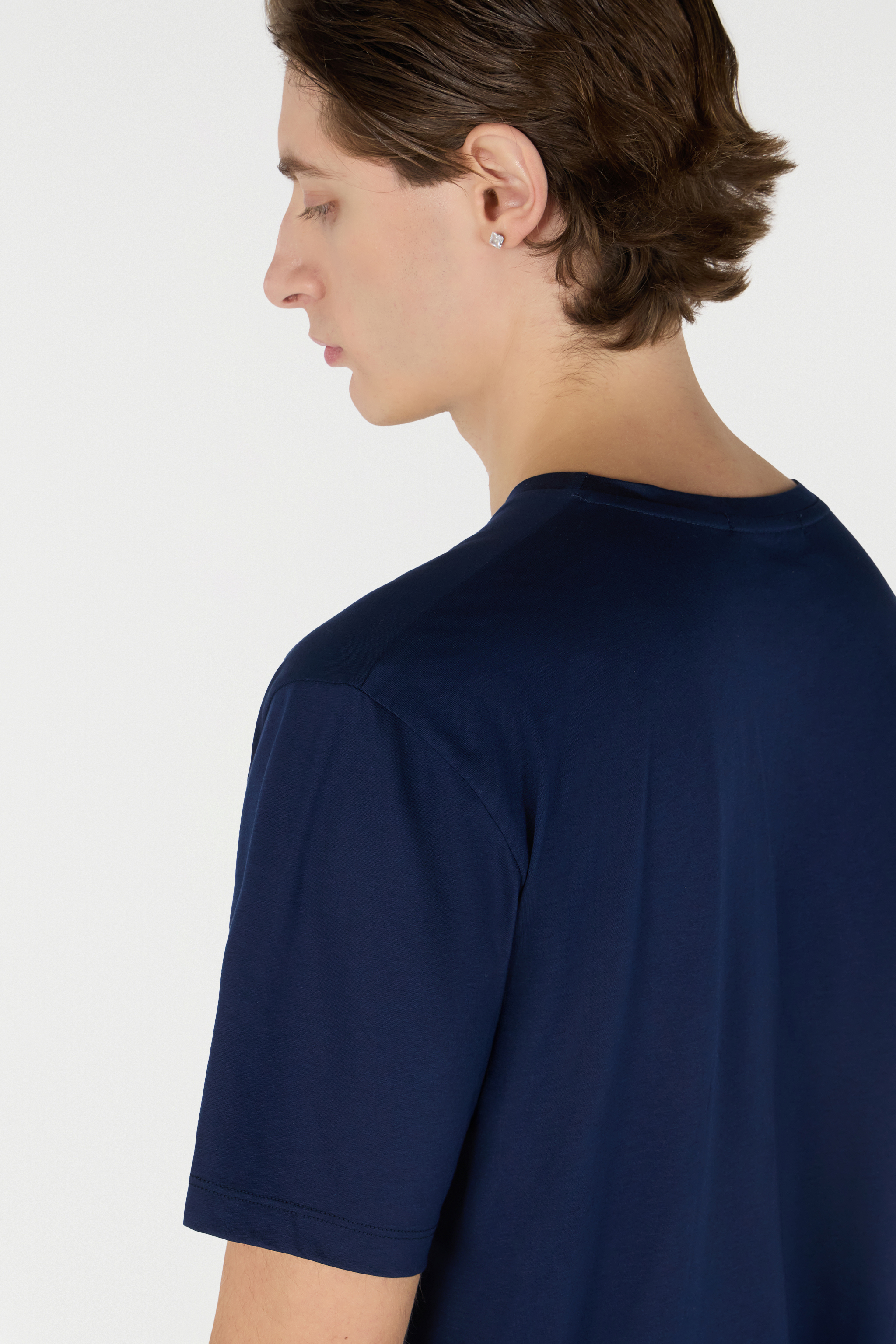 Shop Roberto Cavalli T-shirt Mit Monogramm Mirror Snake In Dark Blue