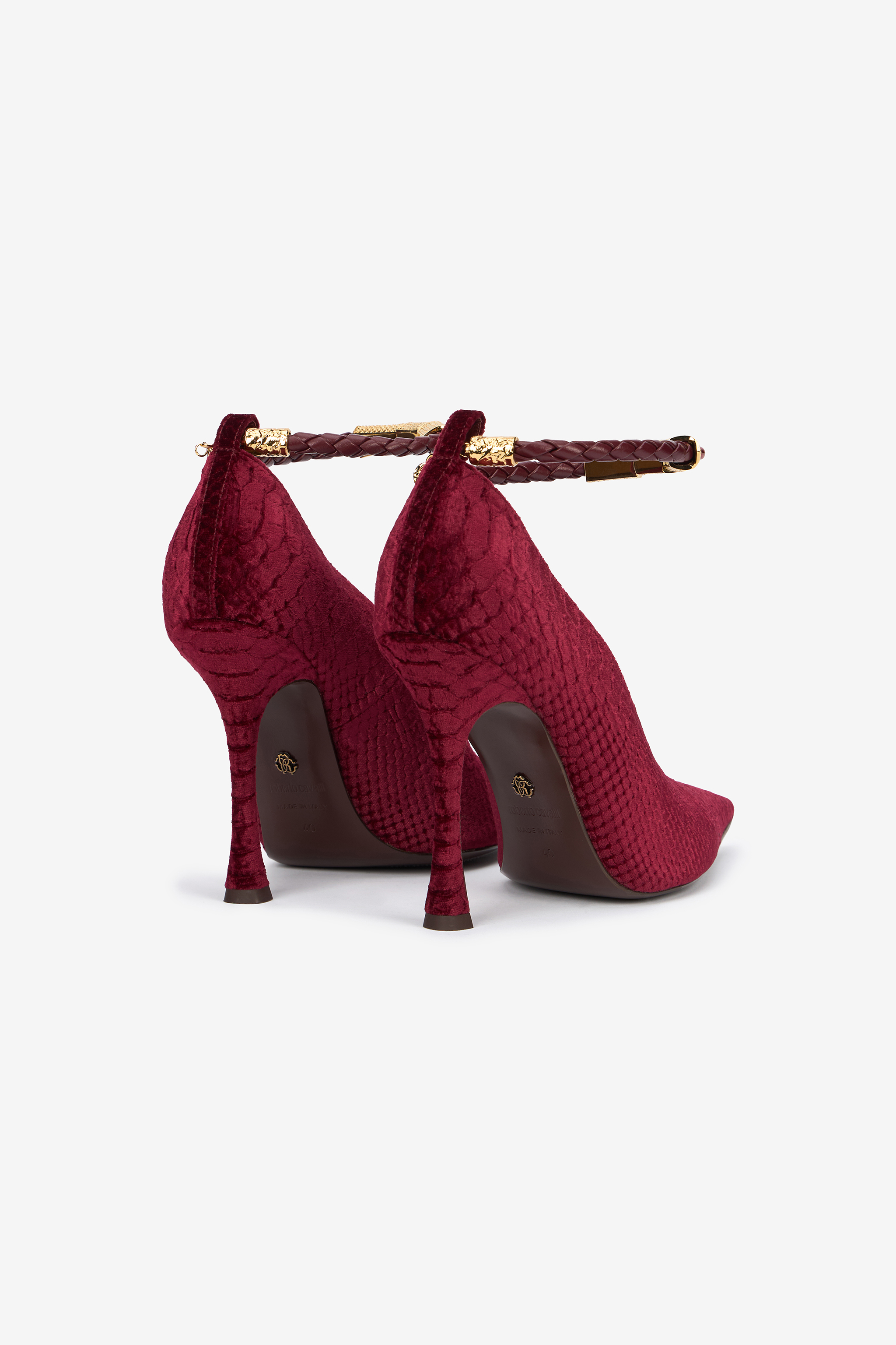 Burgundy Pumps With Strap