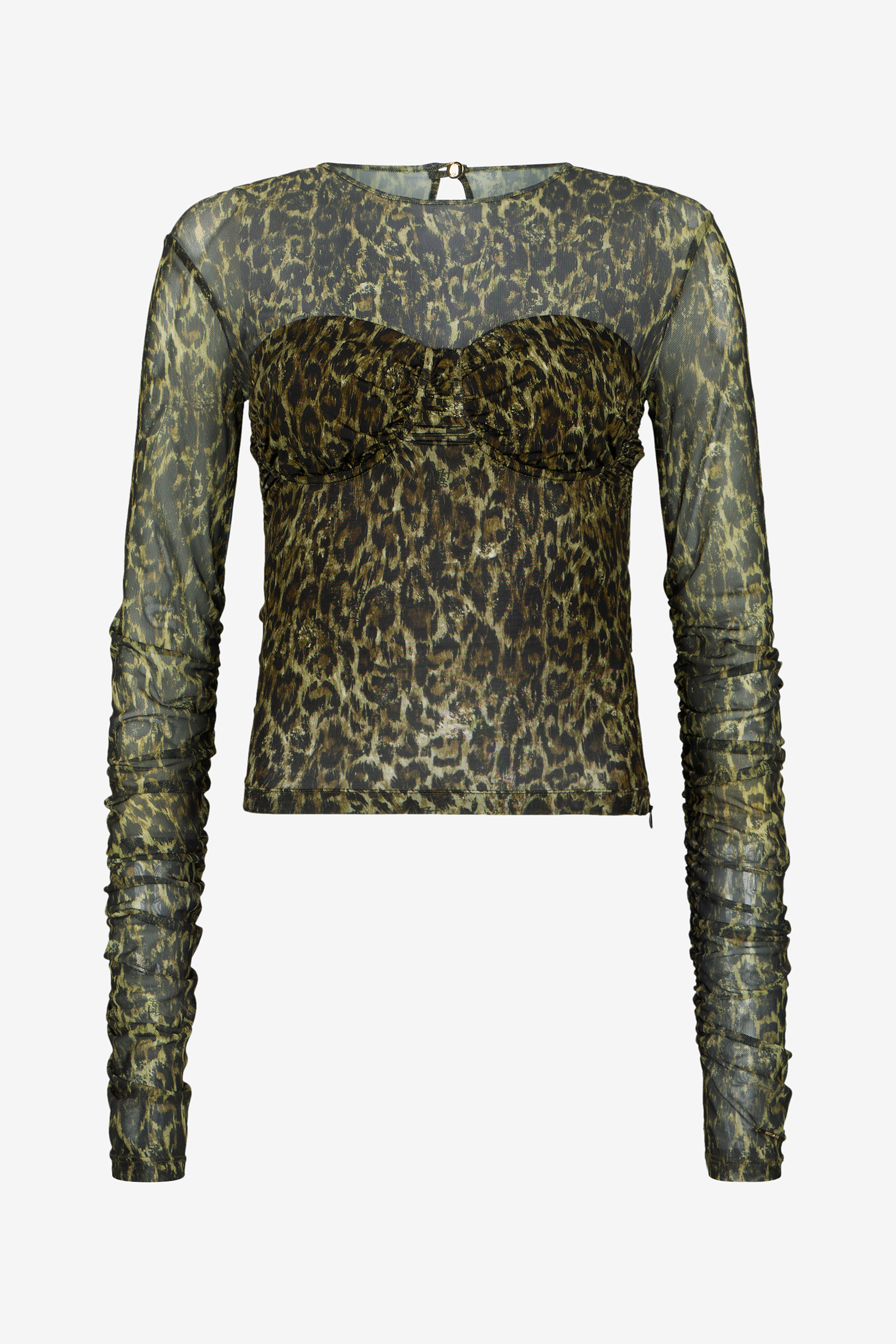 Roberto Cavalli Women's Black Leopard Print T-Shirt - T-Shirts Verde 185