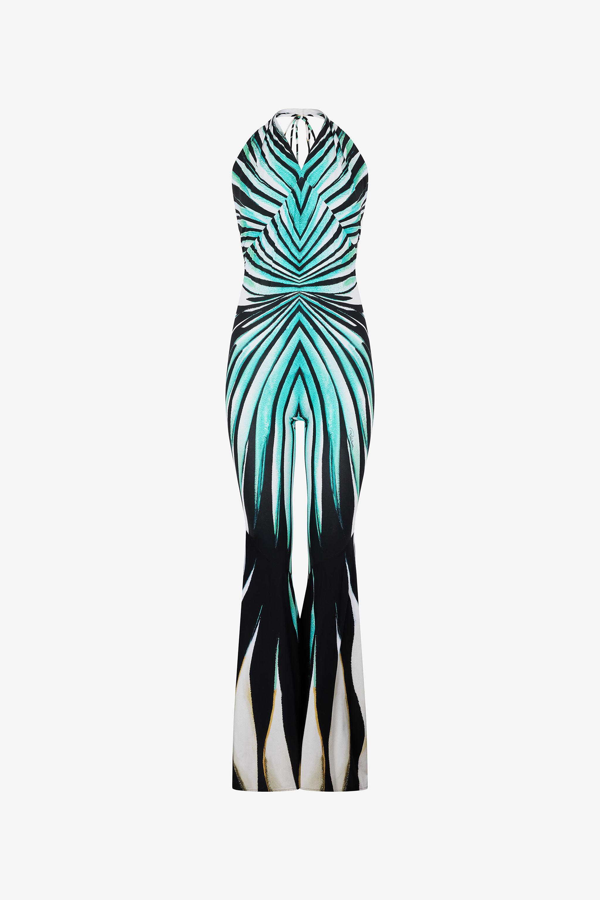 Roberto Cavalli Ray Of Sea Print Jumpsuit