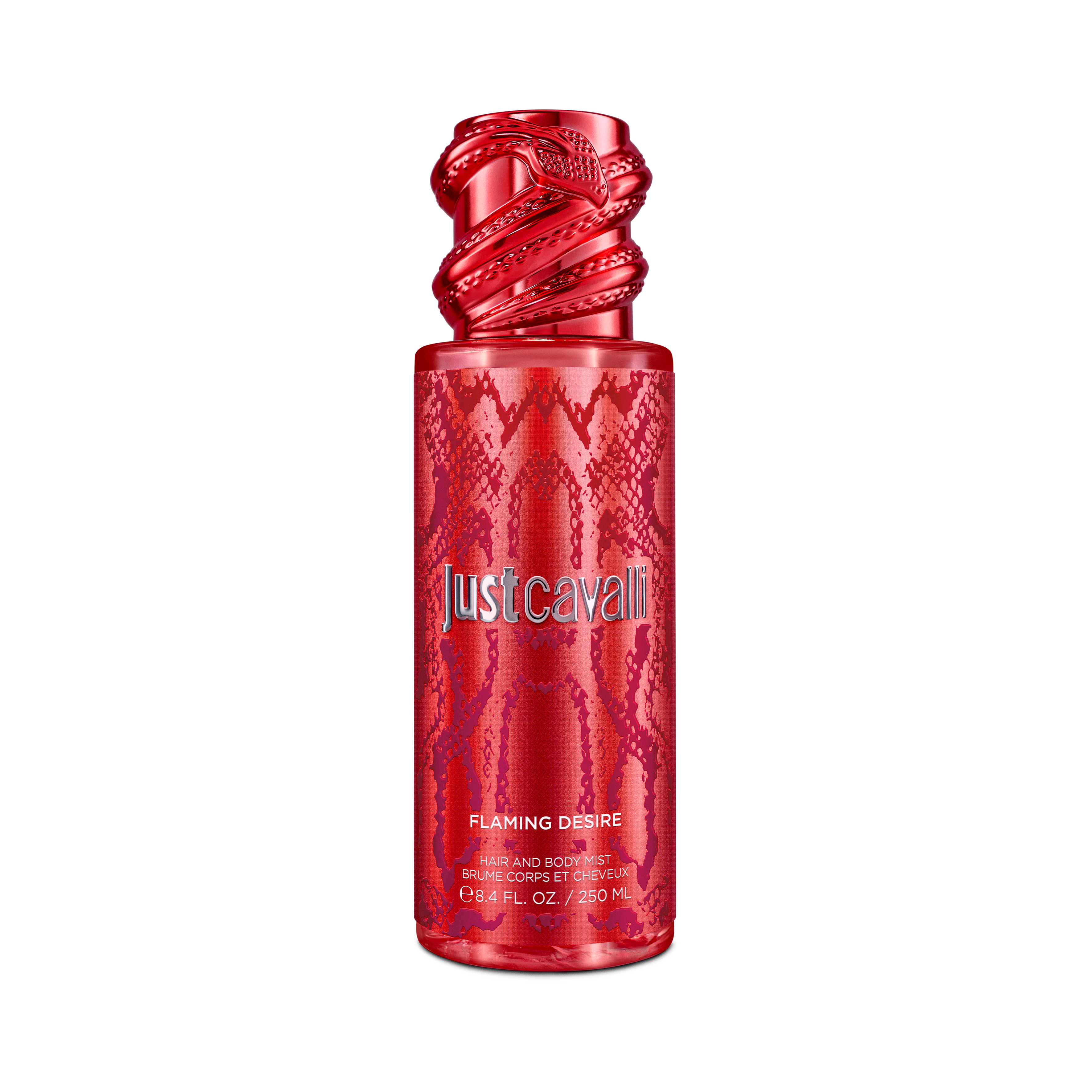 Roberto Cavalli Women's Red/Amber Just Cavalli Flaming Desire Hair & Body Mist 250 Ml - Fragrances Generic