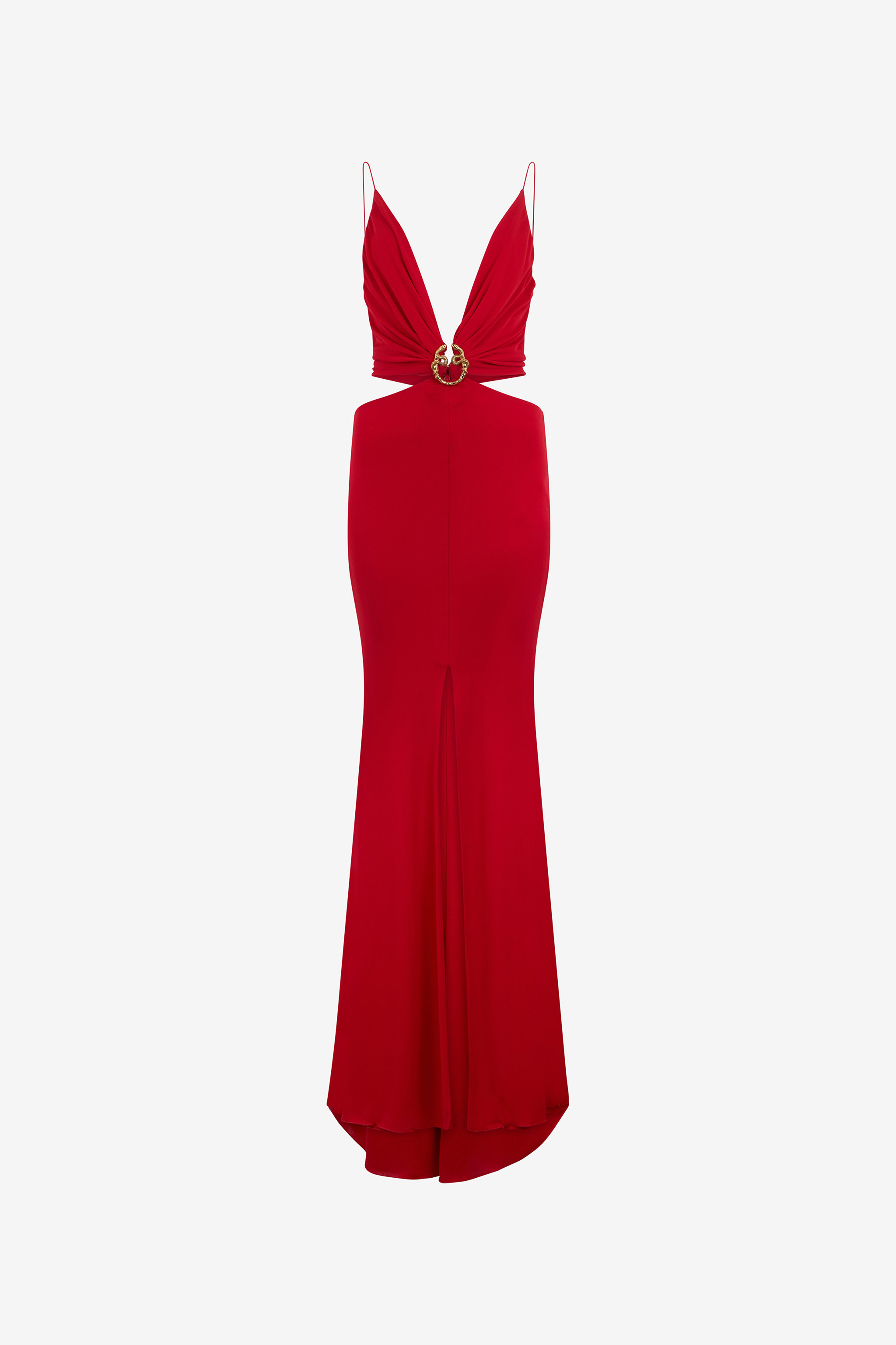 Roberto Cavalli Femme Robe Longue Avec Détail Serpent - Robes Red