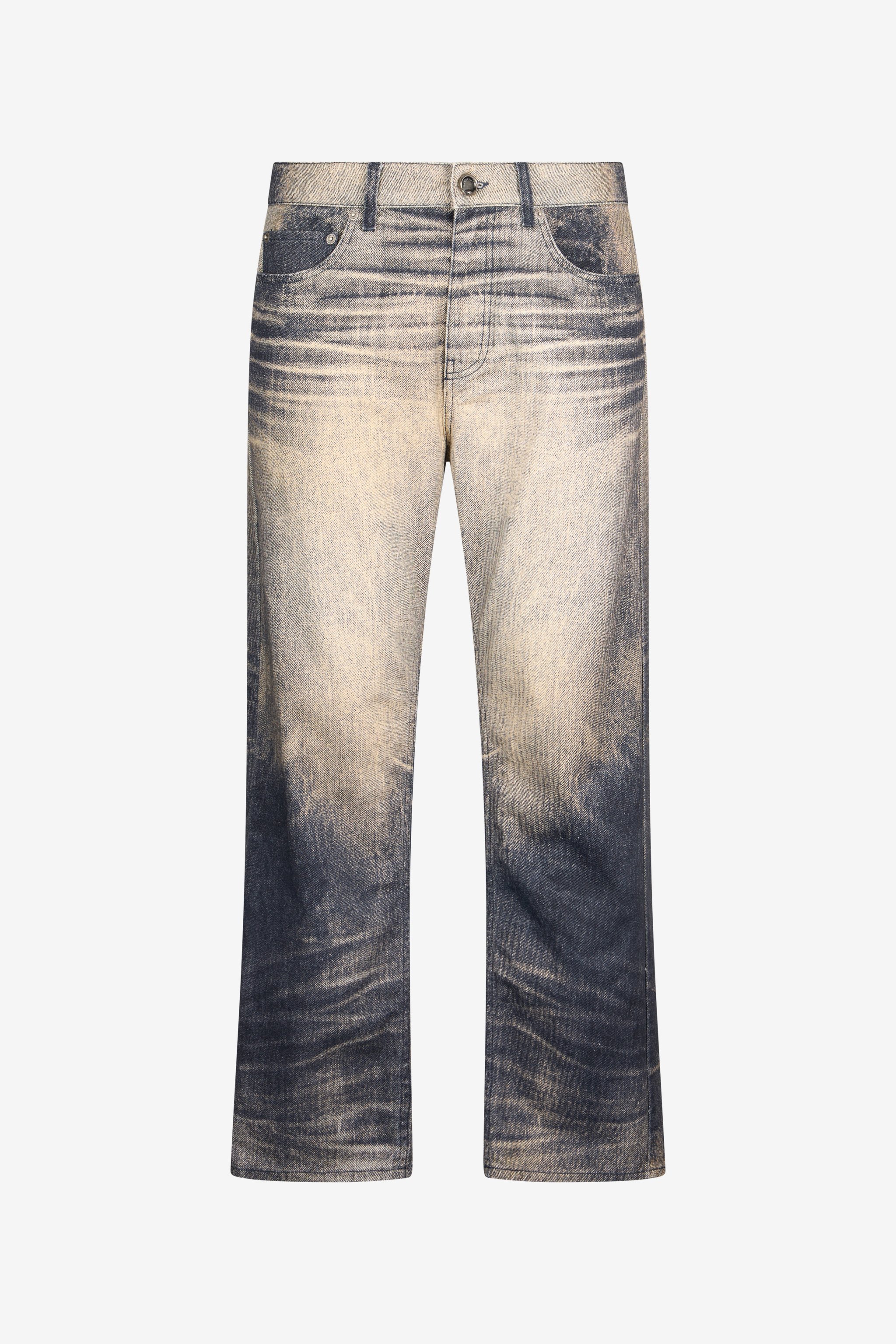 Roberto Cavalli Man Cotton Trousers In Blu Navy