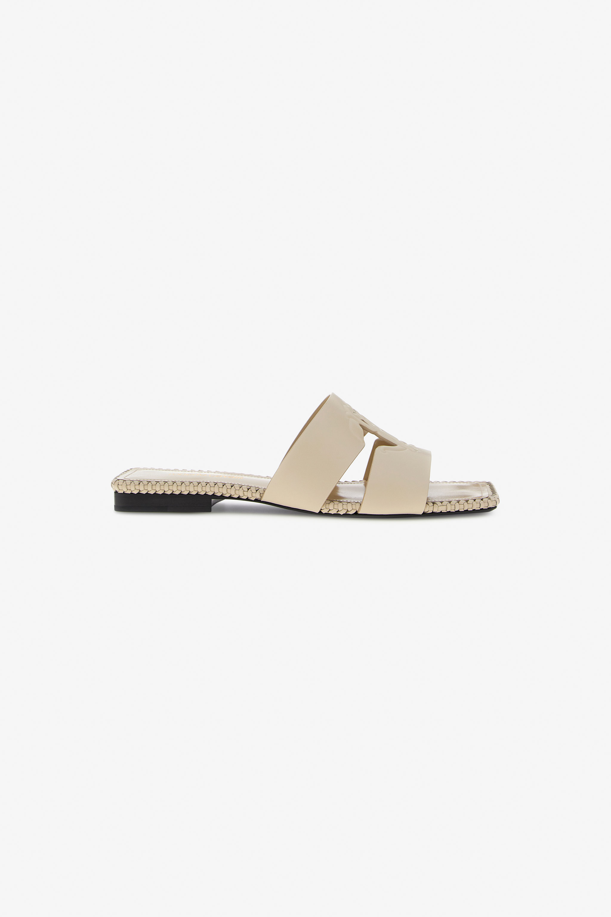 ROBERTO CAVALLI FLAT SANDALS WITH RC LOGO 