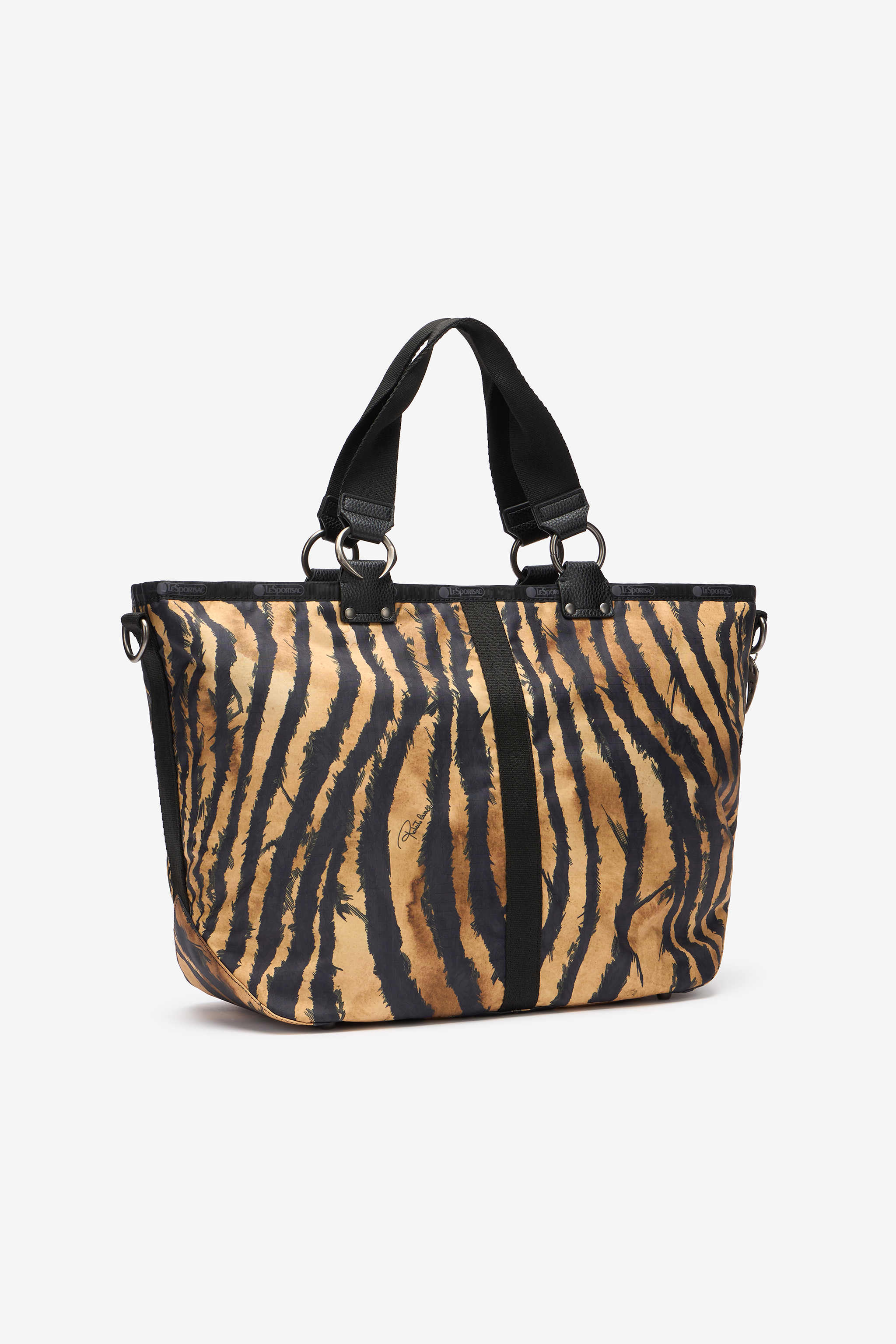 Roberto Cavalli Milano Bag In Light Brown/black