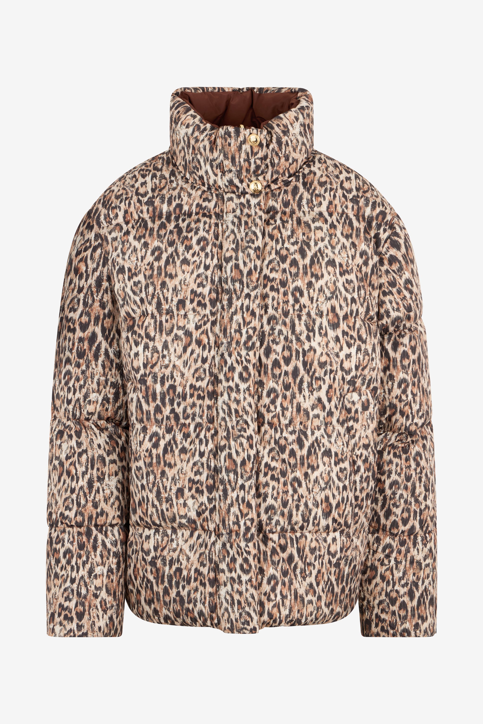 Roberto Cavalli Reversible Leopard Print Puffer Jacket