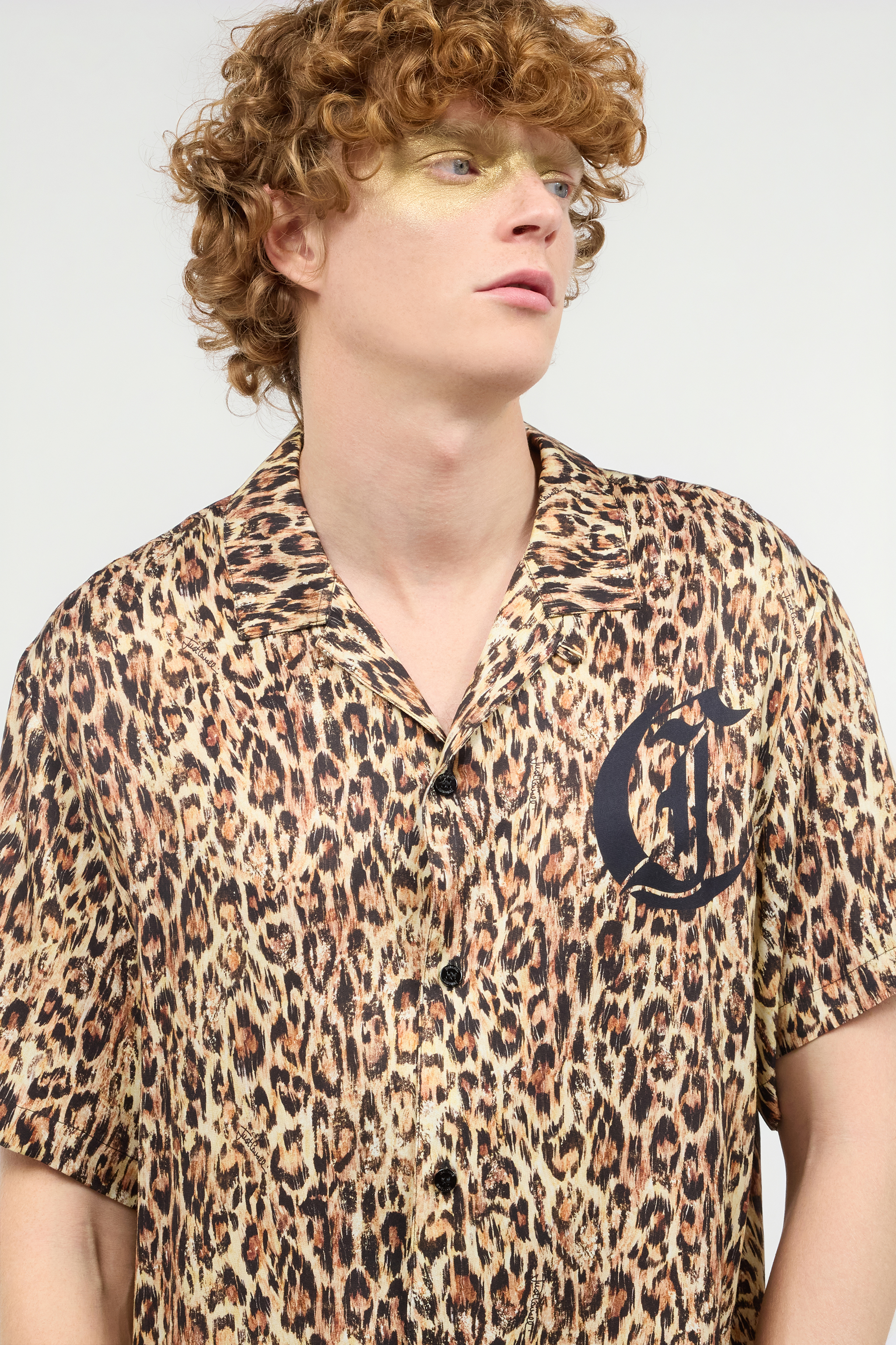 Jaguar Skin Shirt With JC Monogram