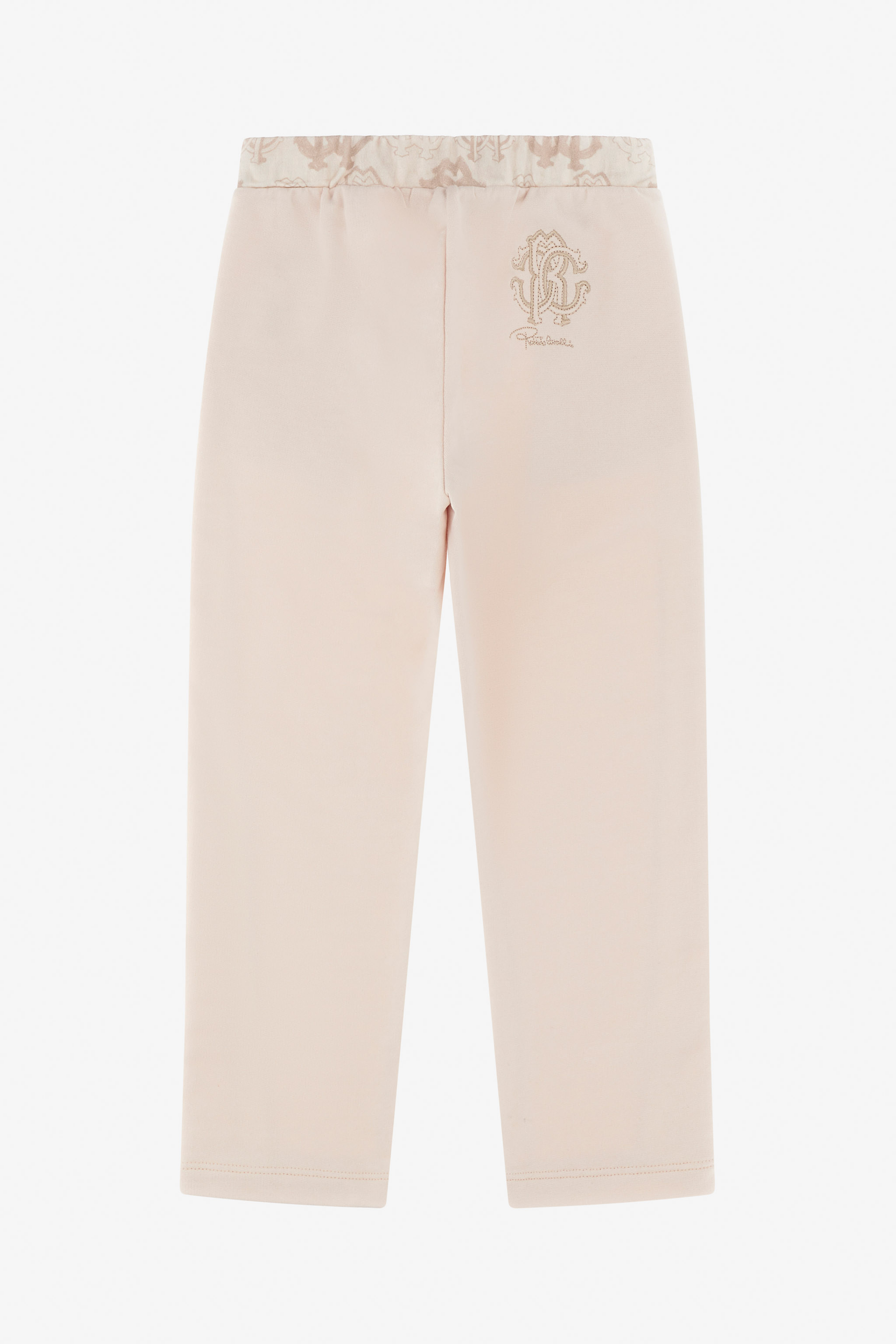Roberto Cavalli Rc Logo Pants In Light Brown