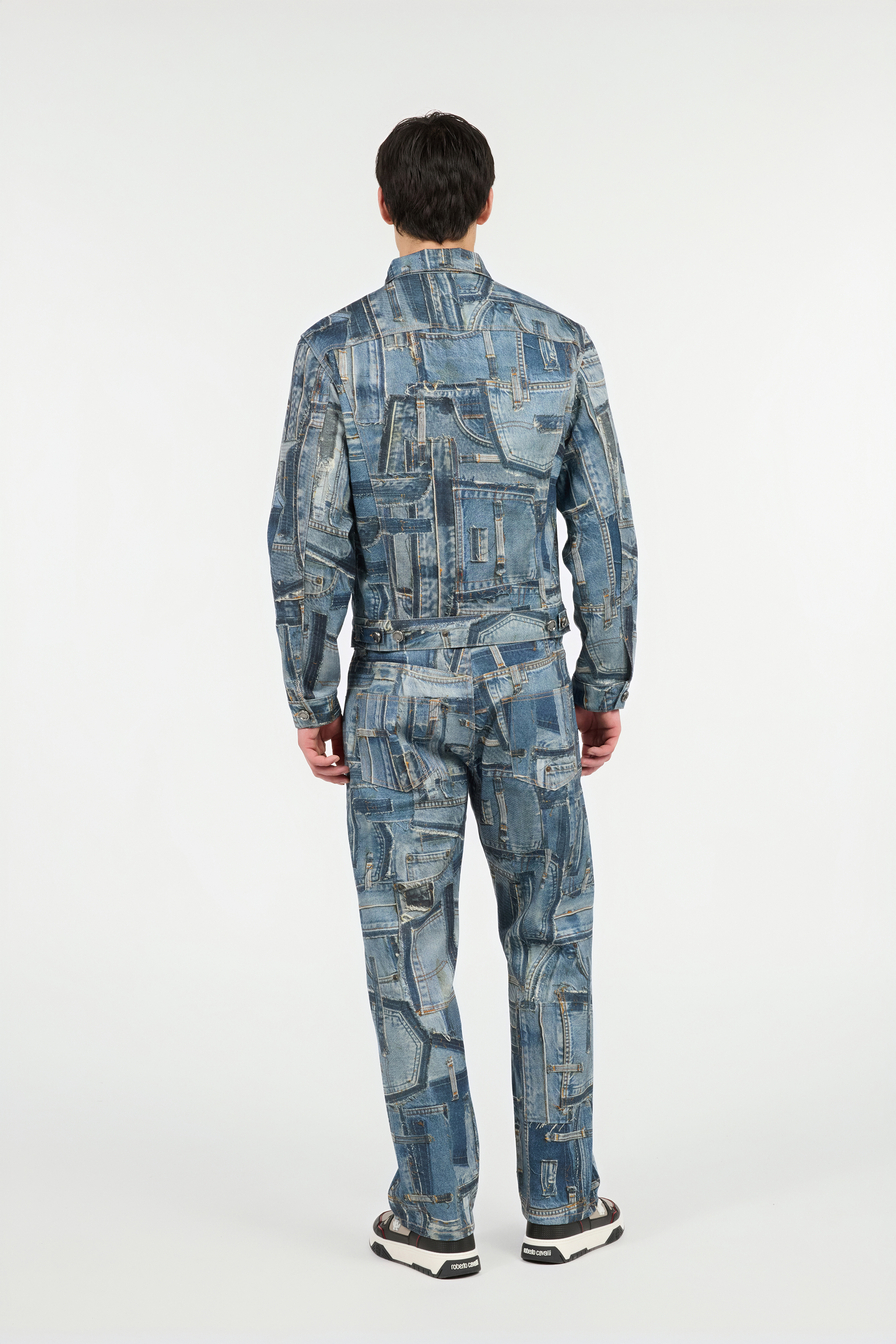 Roberto Cavalli Capsule Collection Patchwork Denim Jacket