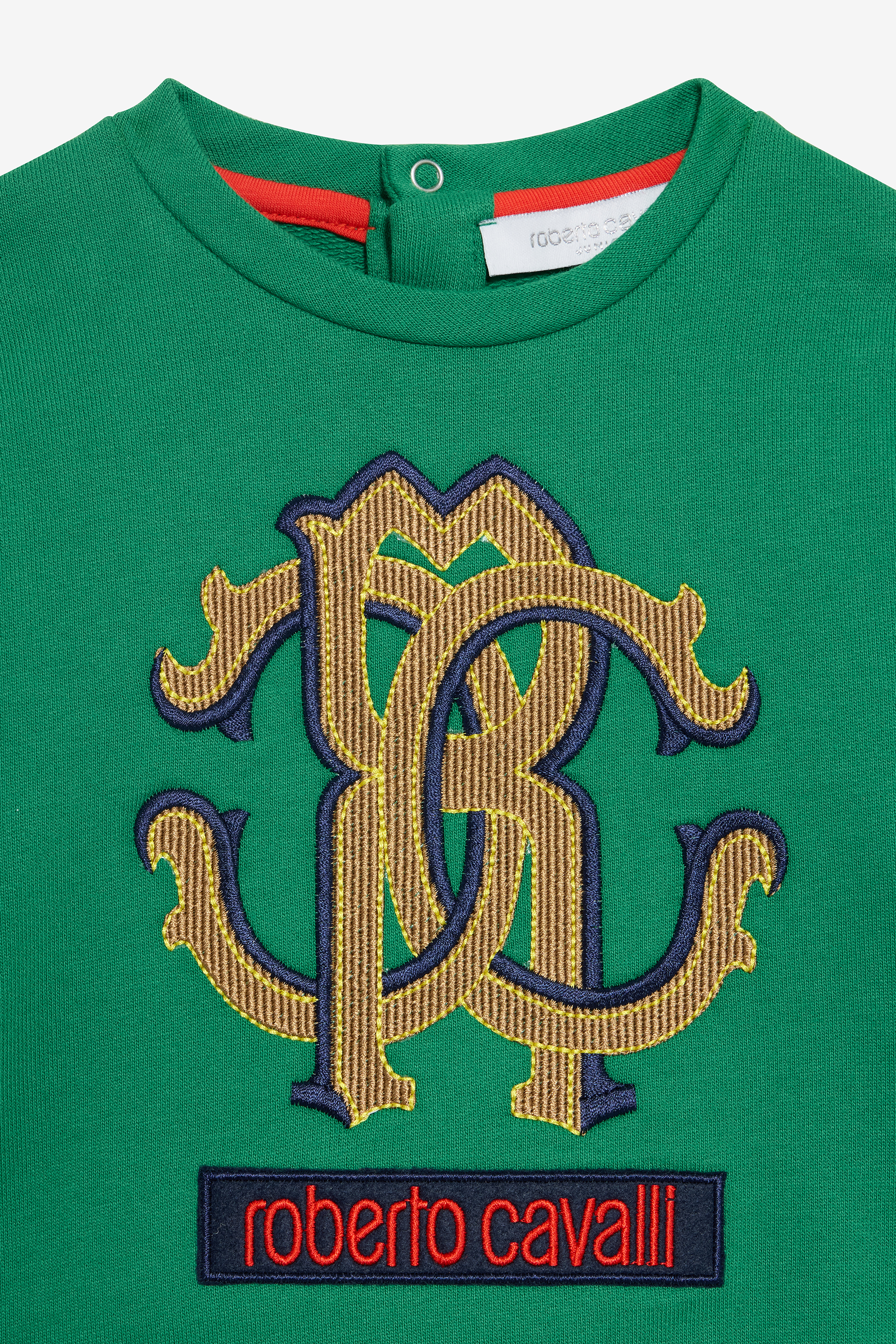 Green Sweatshirt with RC Monogram