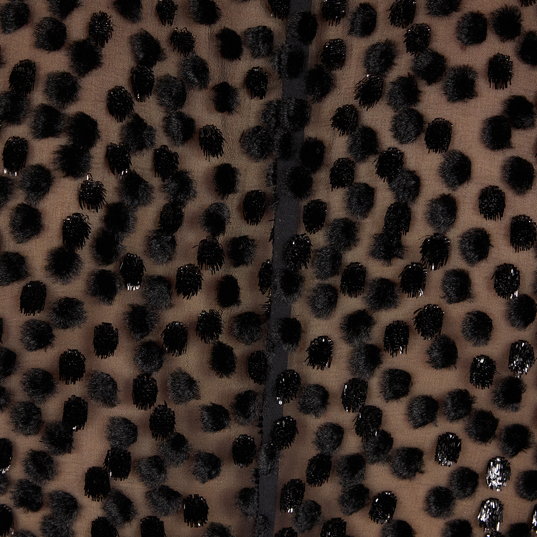 Polka-Dot Shirt-Style Bodysuit