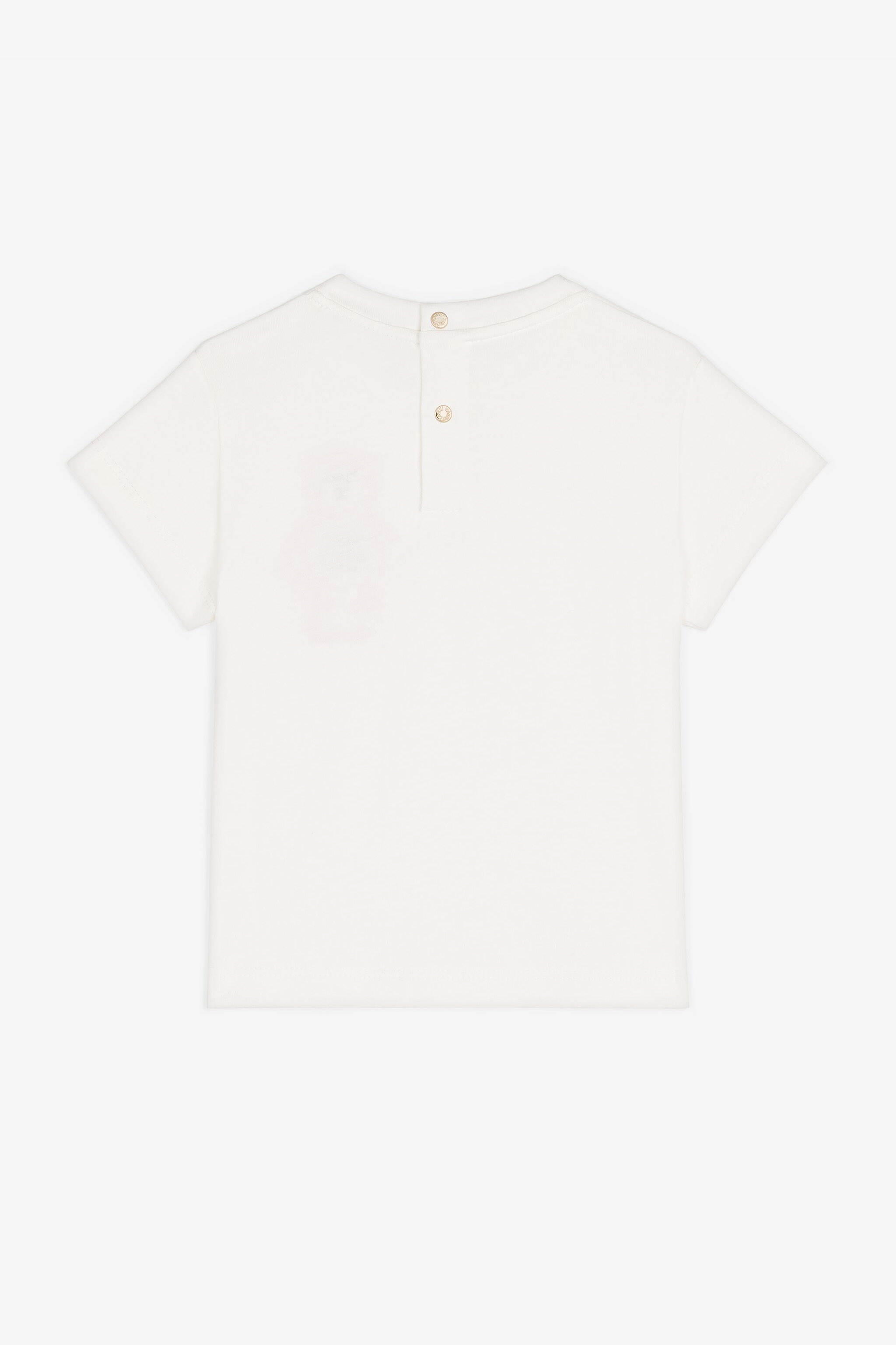 Roberto Cavalli Teddy Bear-embroidered Cotton T-shirt In White