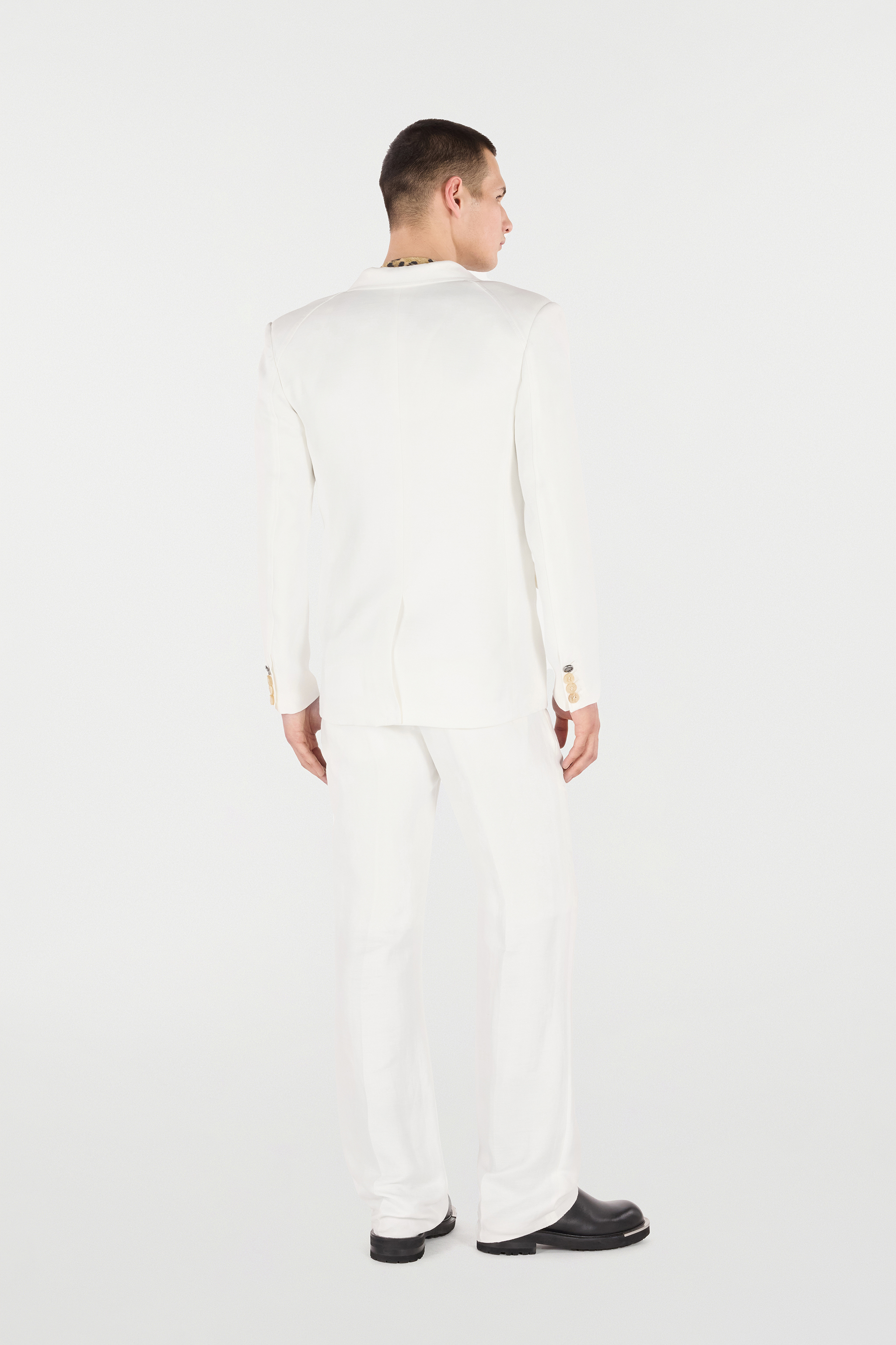 Roberto Cavalli White Tailored Blazer In White