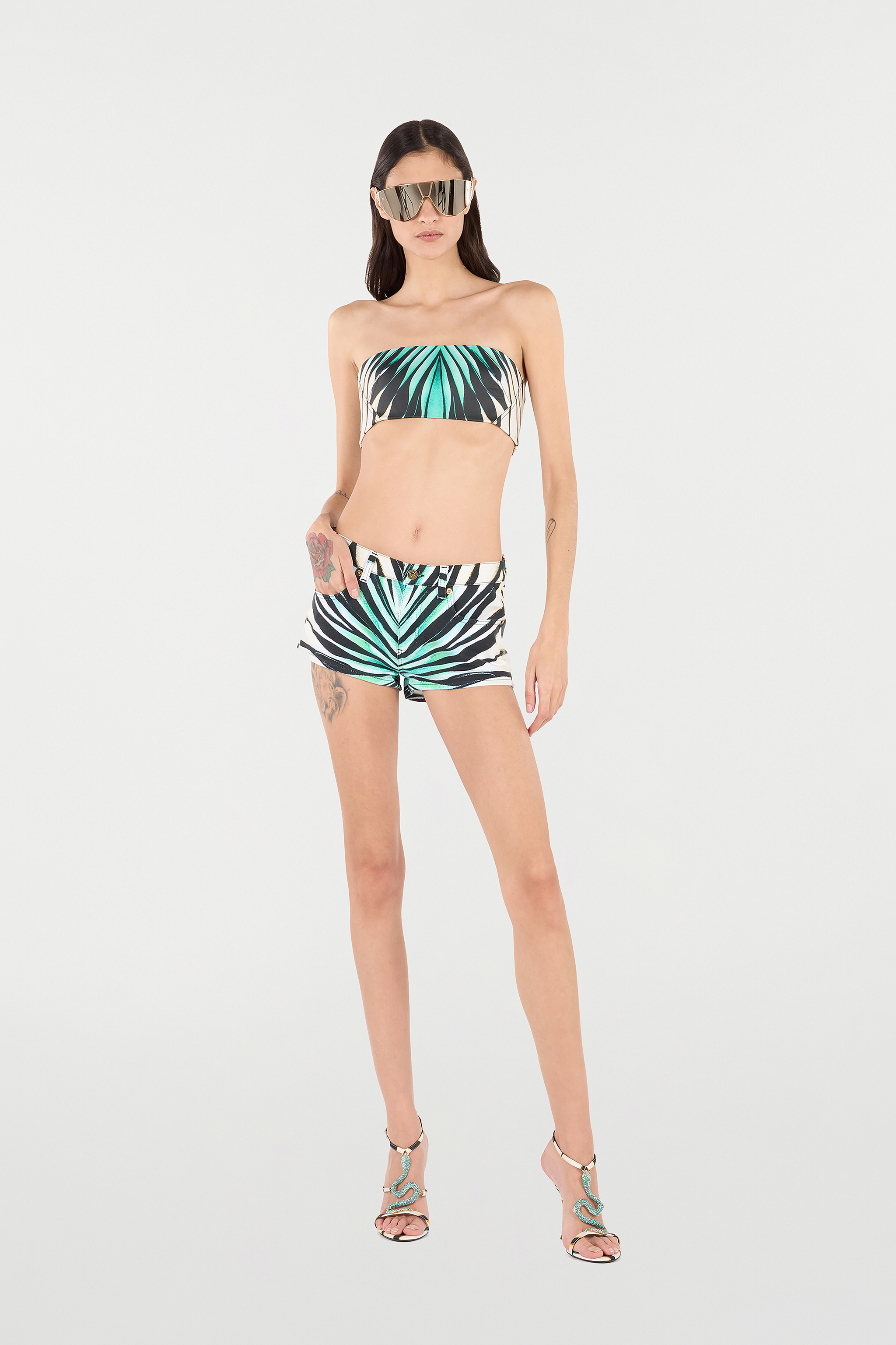 Roberto Cavalli Ray Of Sea Print Shorts