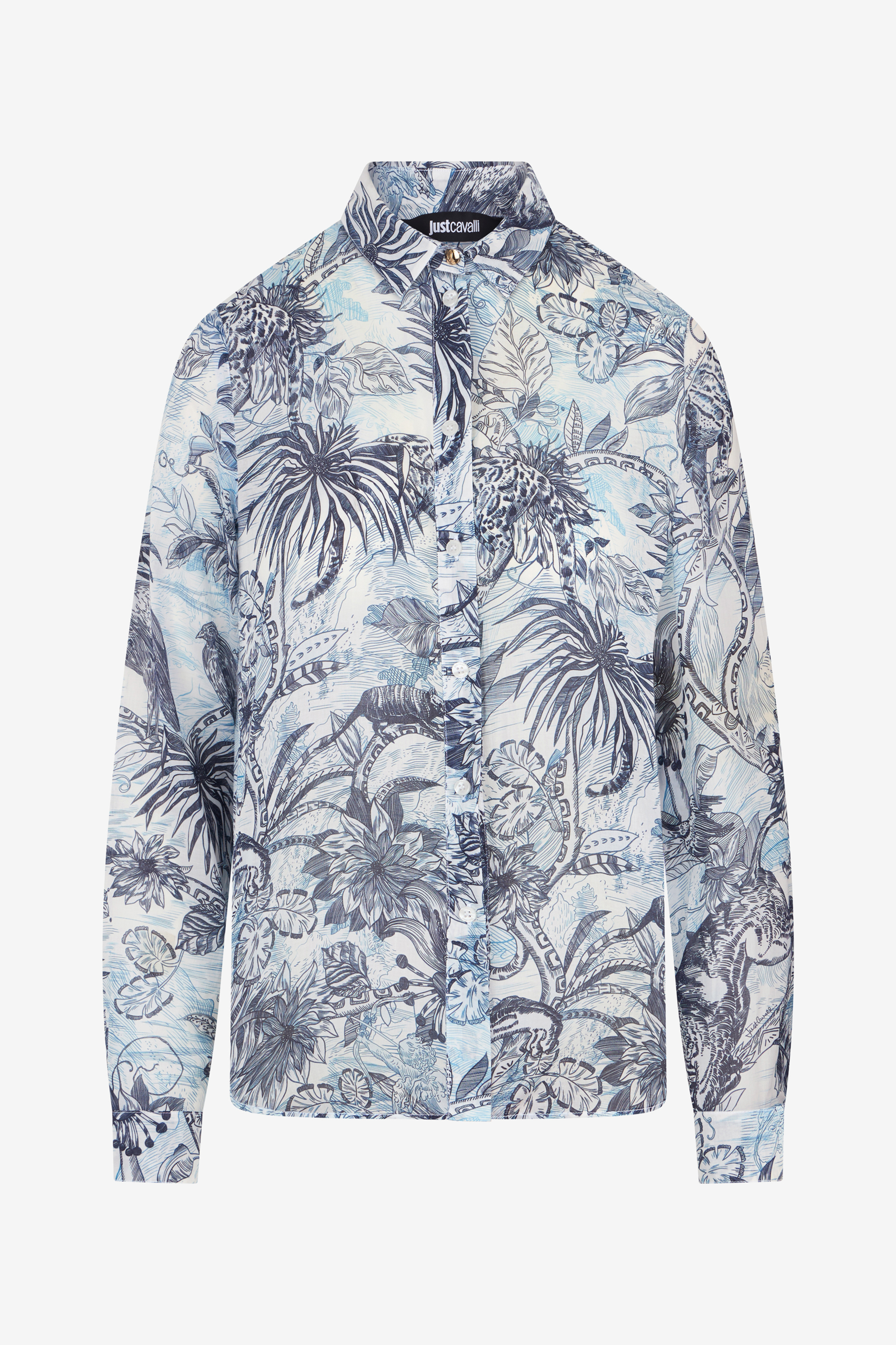 Roberto Cavalli Stange Jungle Print Shirt