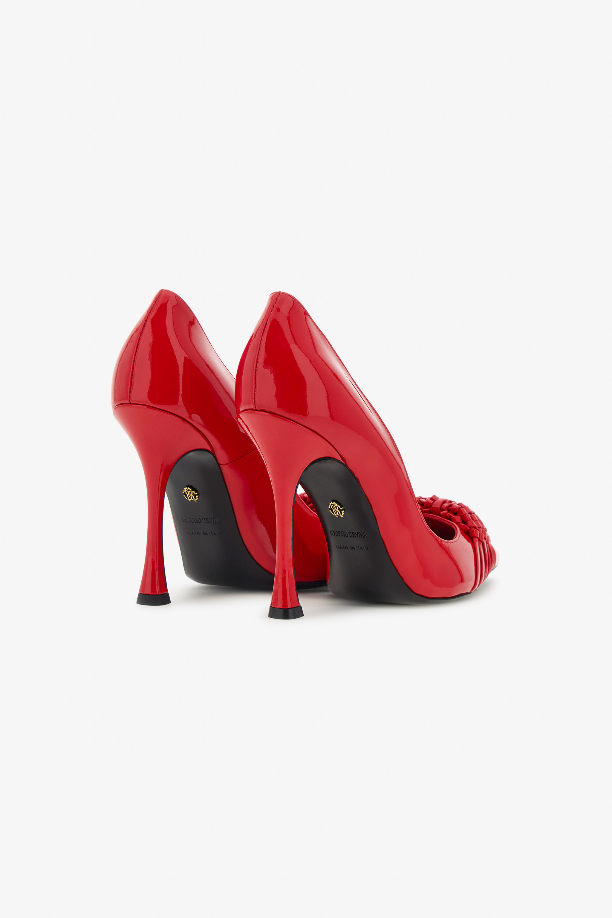Roberto Cavalli Pump With Decoration In Red