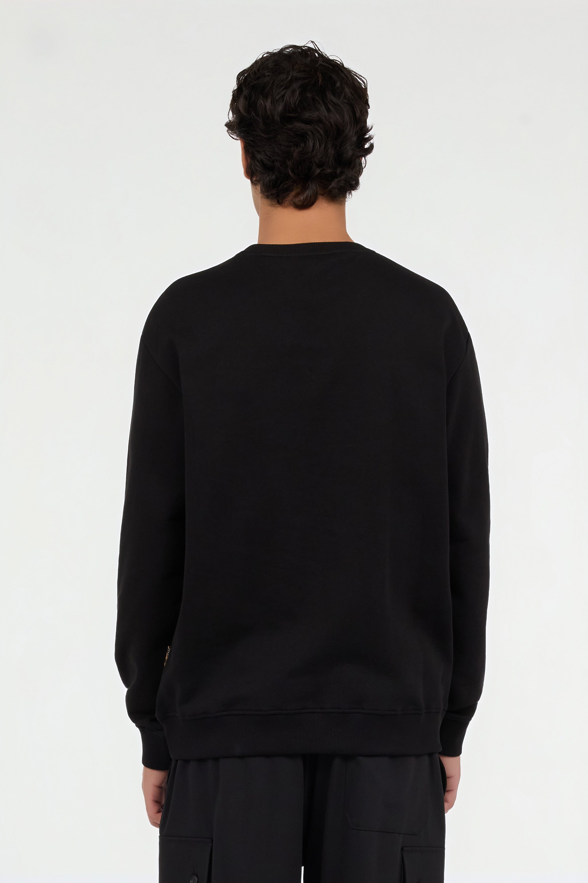 Crewneck sweatshirt with embroidered logo