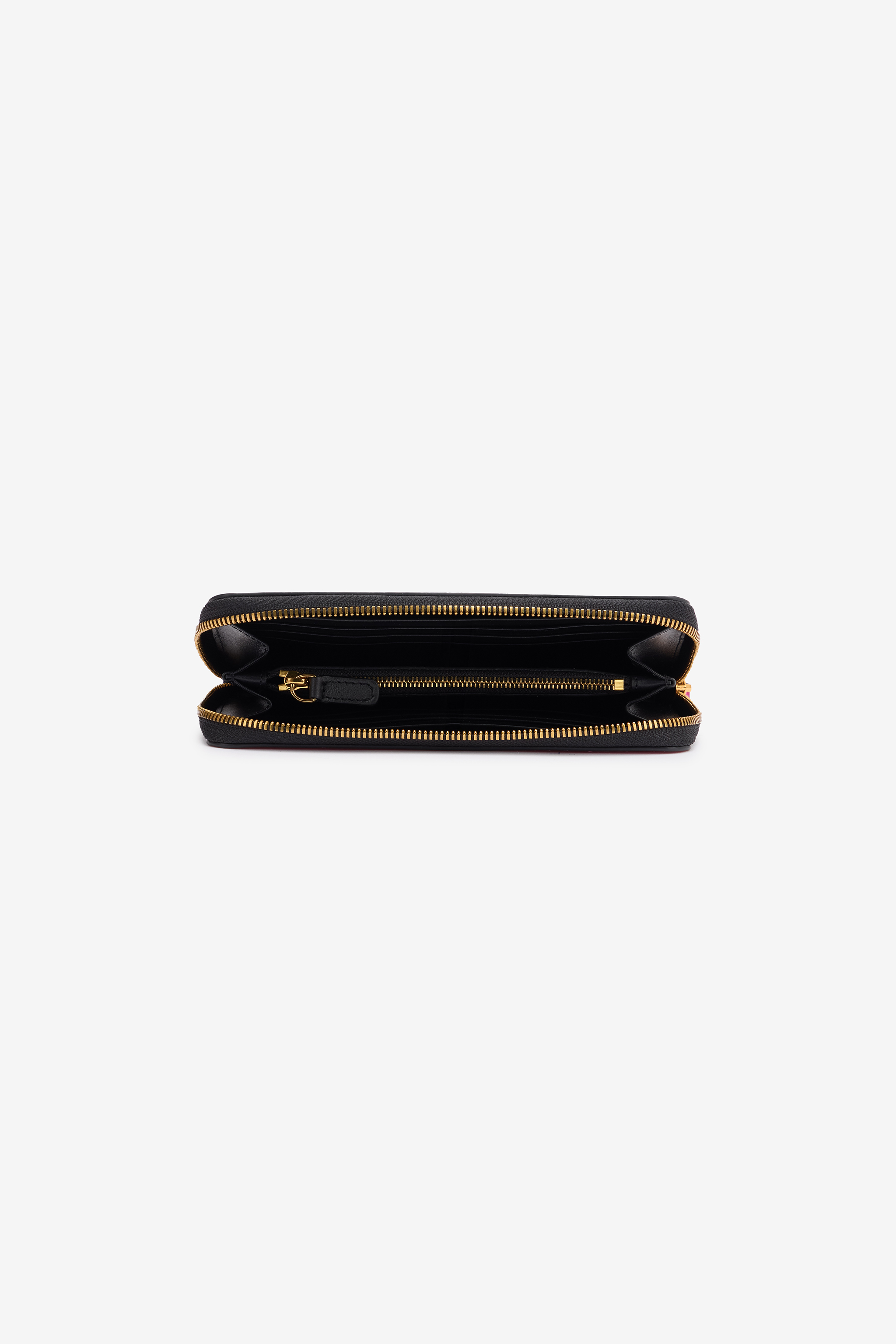 Roberto Cavalli Zip-around Wallet With Snake Print In Gold