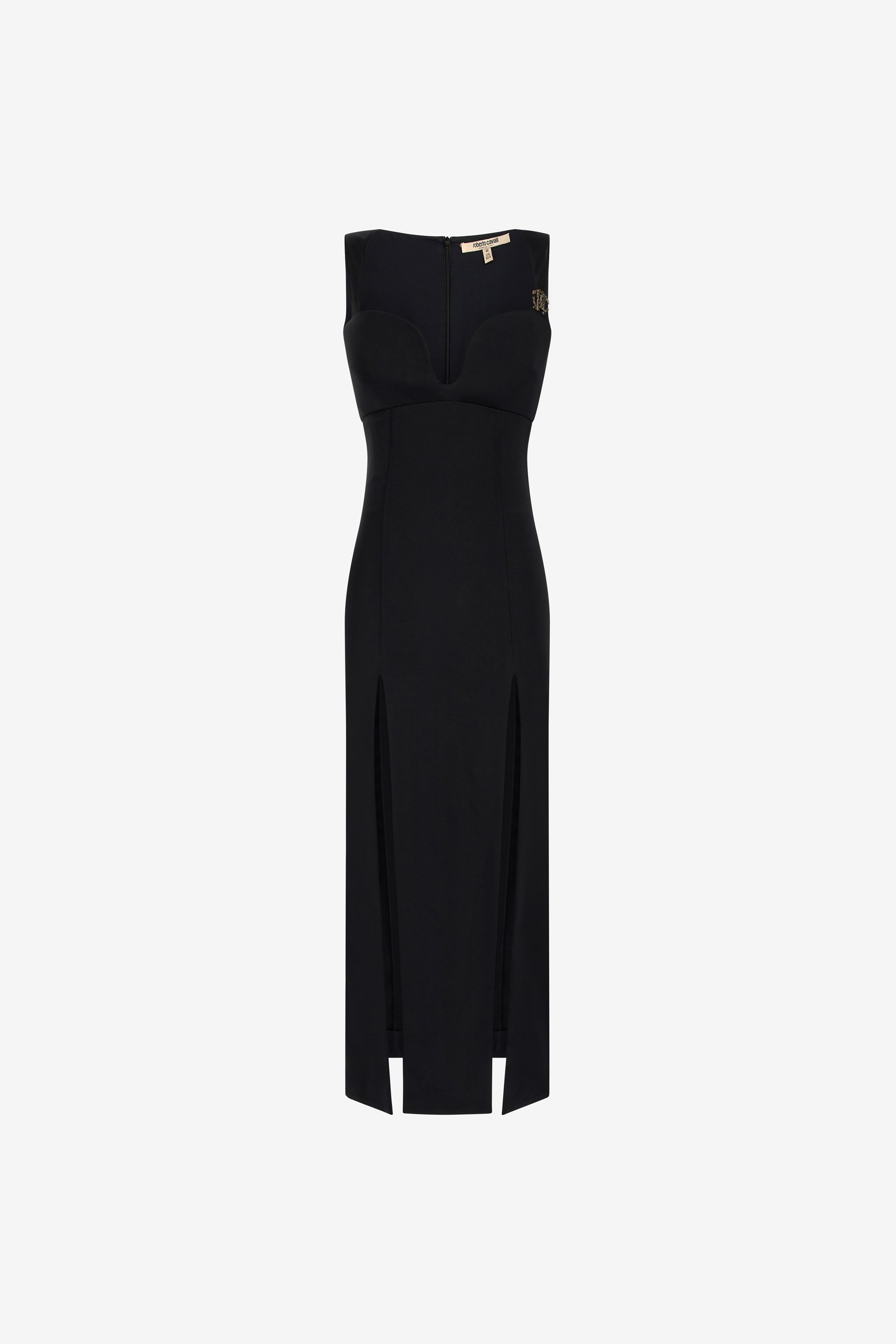 Midi dress with slits