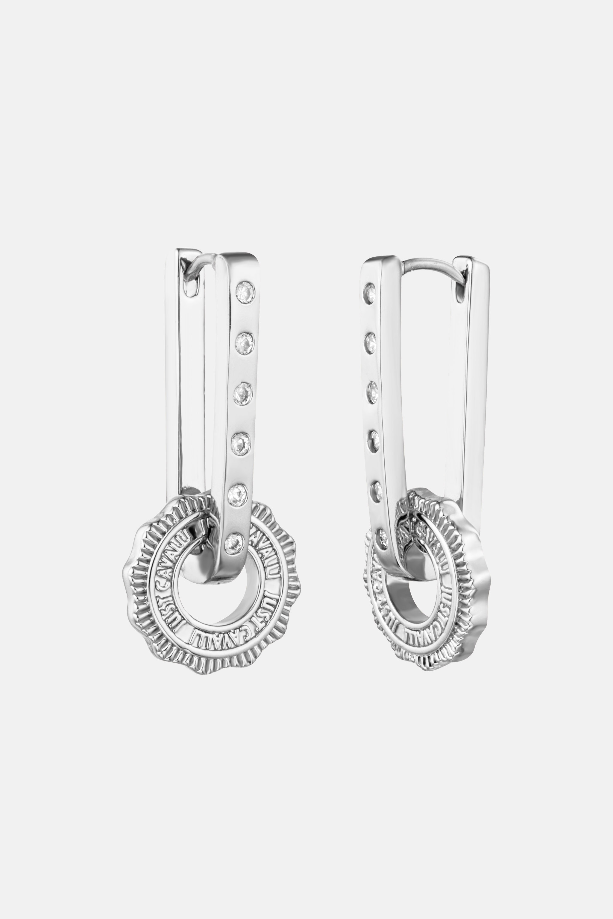 Roberto Cavalli Women's Silver Just Cavalli Earrings - Fashion Jewelry