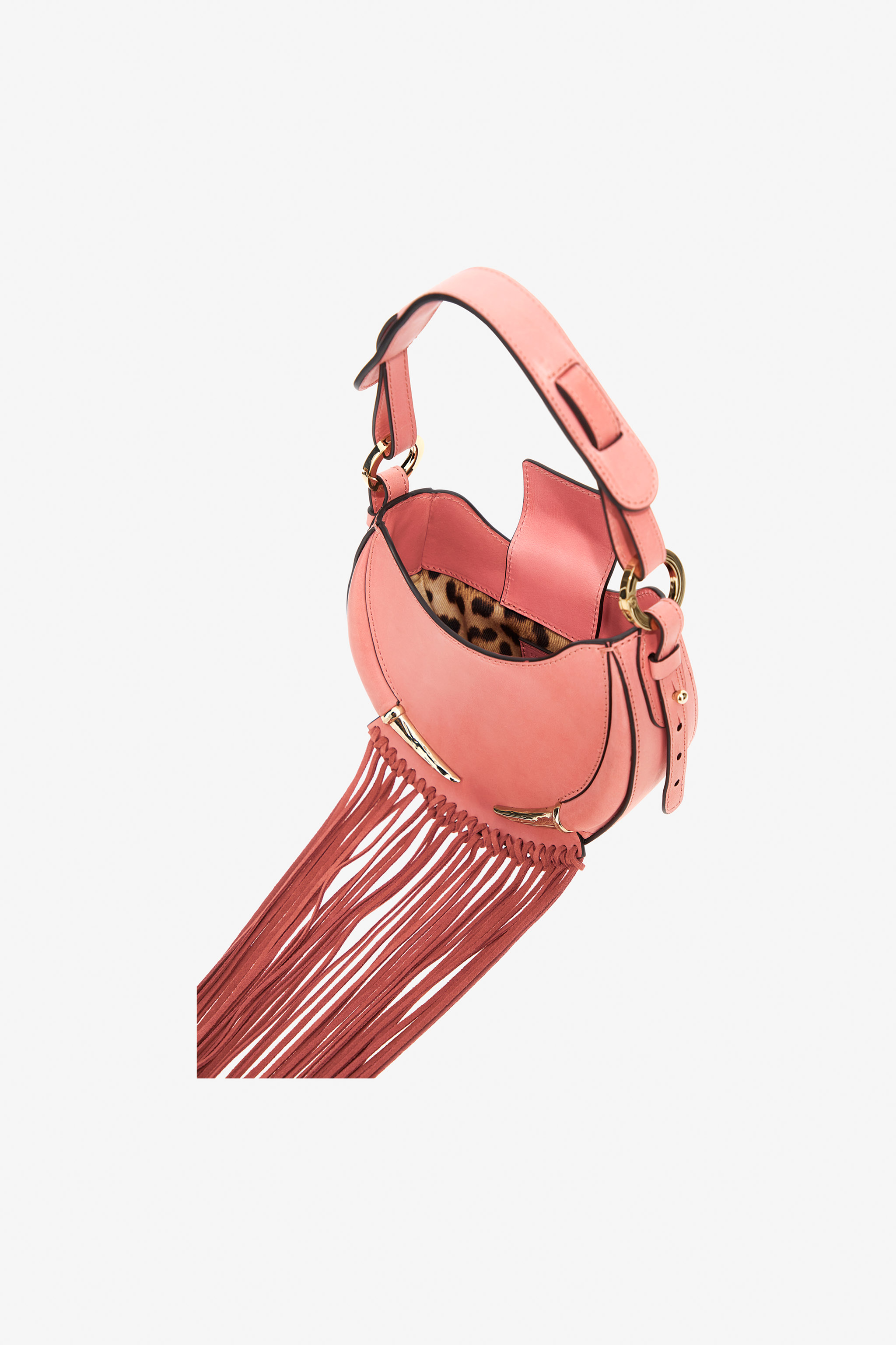 ROBERTO CAVALLI FANG BAG SHOULDER BAG WITH FRINGES 
