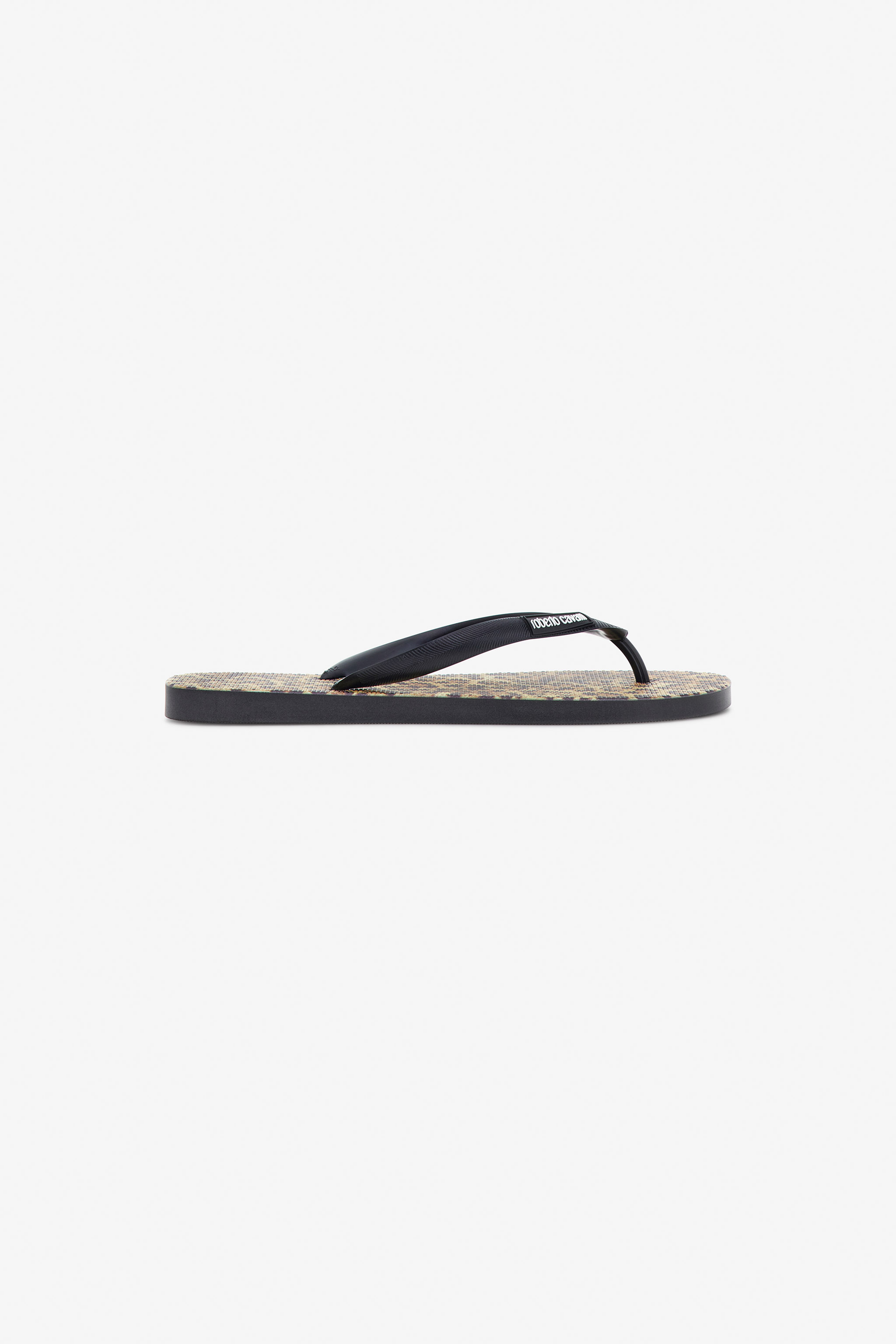 Roberto Cavalli Flip-flops With Logo In Brown