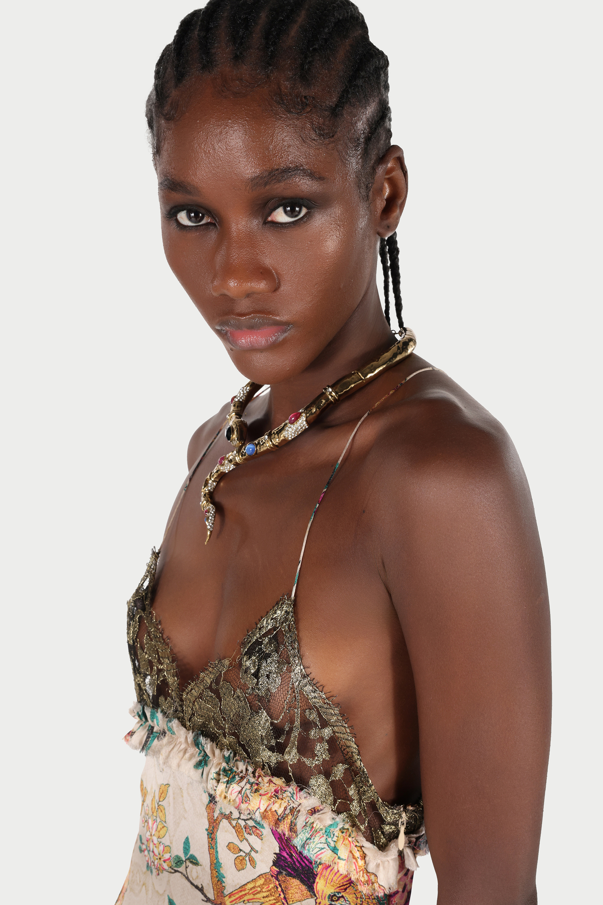 Snake-Shaped Choker Necklace