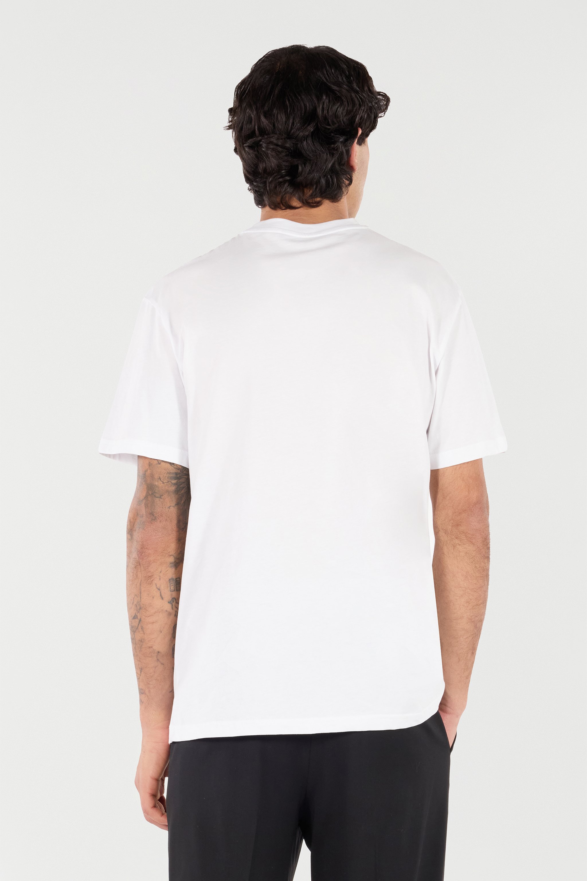 Shop Roberto Cavalli T-shirt Mit Stickerei In Form Des Monogramms Rc Und Logo In White