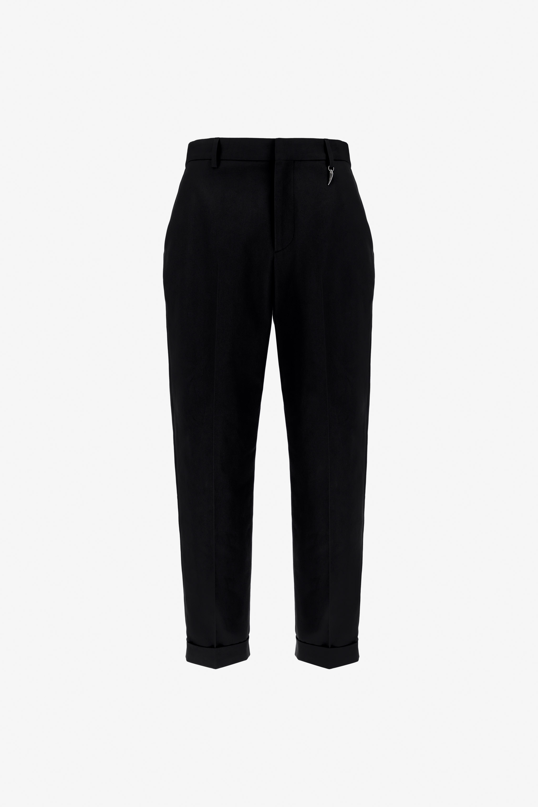 Roberto Cavalli Tailored Slim Pants With Fang In Black