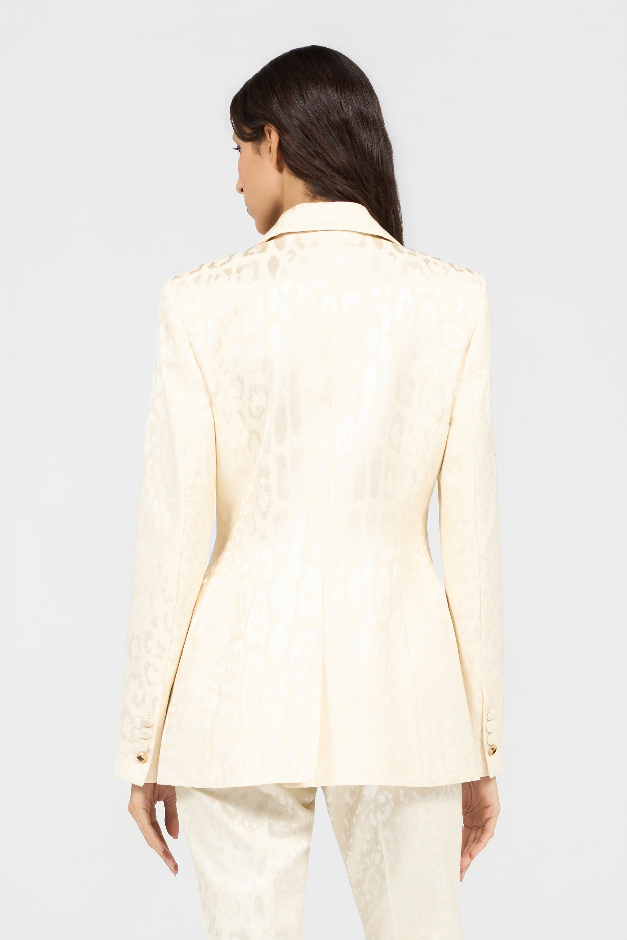 Roberto Cavalli Ivory Jacket With Jaguar Motif | Thumbnail 3 Roberto Cavalli Ivory Jacket With Jaguar Motif | Thumbnail 3