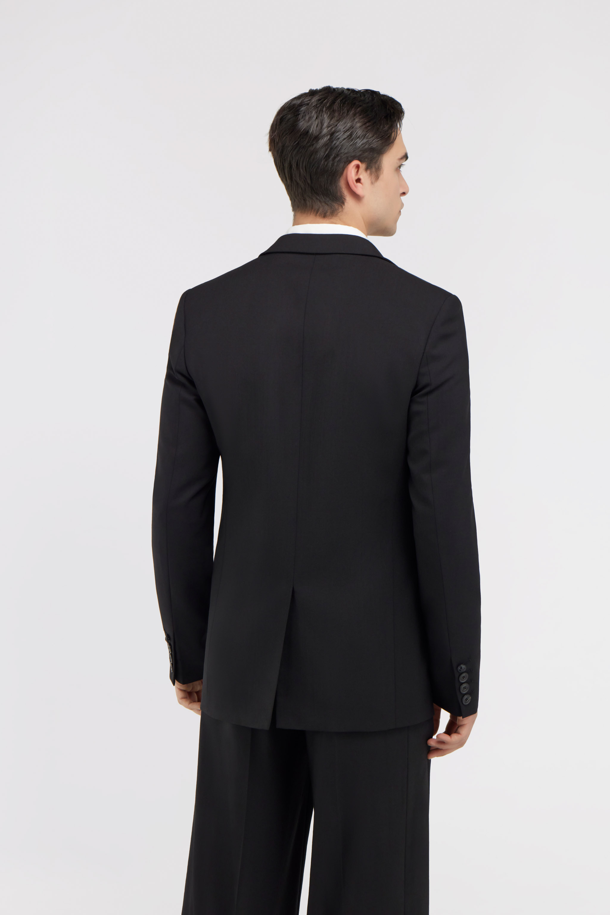 Roberto Cavalli Satin-lapel Single-button Blazer In Black
