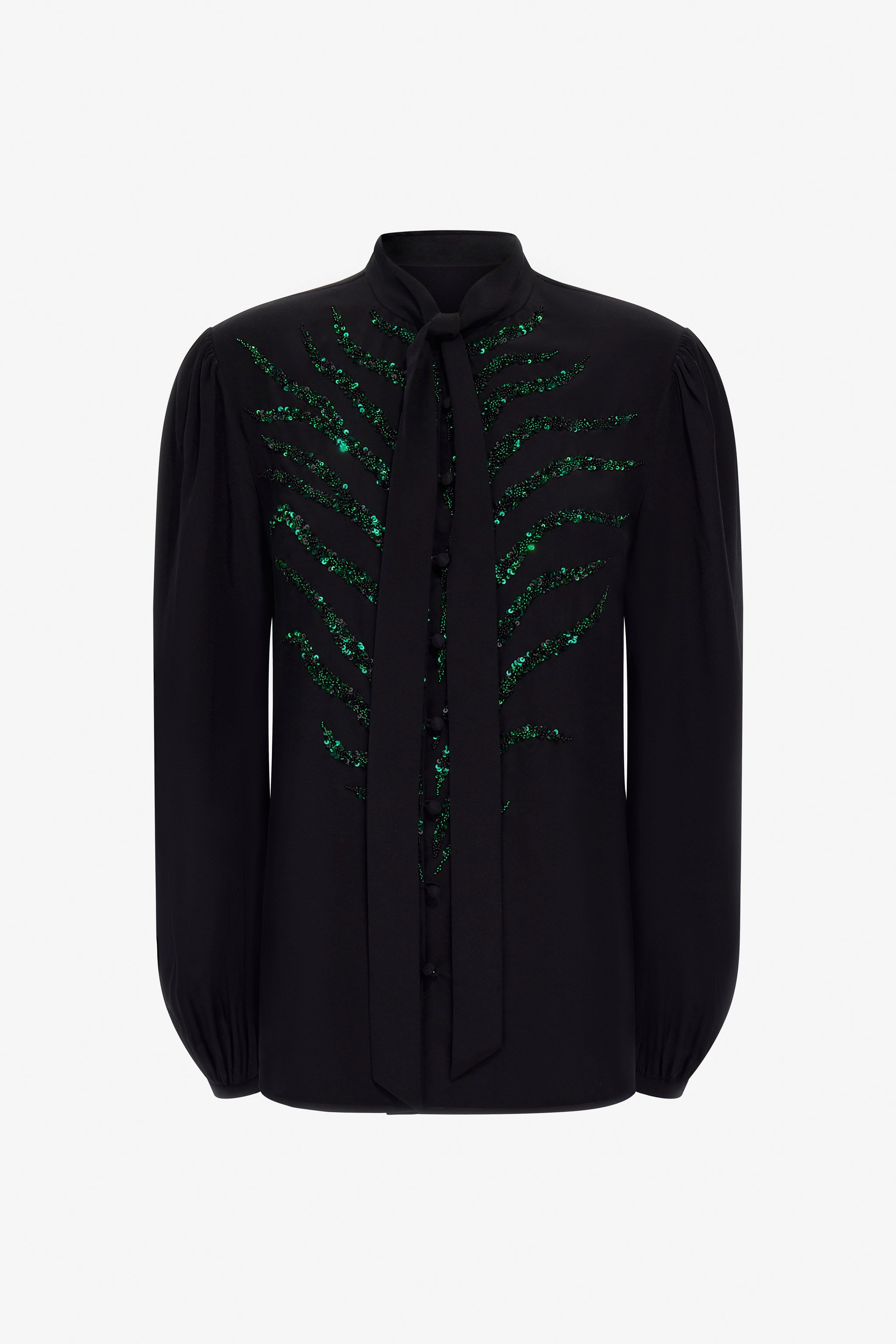 Shop Roberto Cavalli Bluse Mit Verzierungen In Black